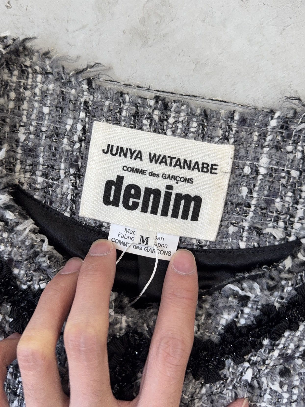 Junya Watanabe FW14 HYBRID TWEED/DENIM JACKET Size M / US 6-8 / IT 42-44 - 3 Thumbnail