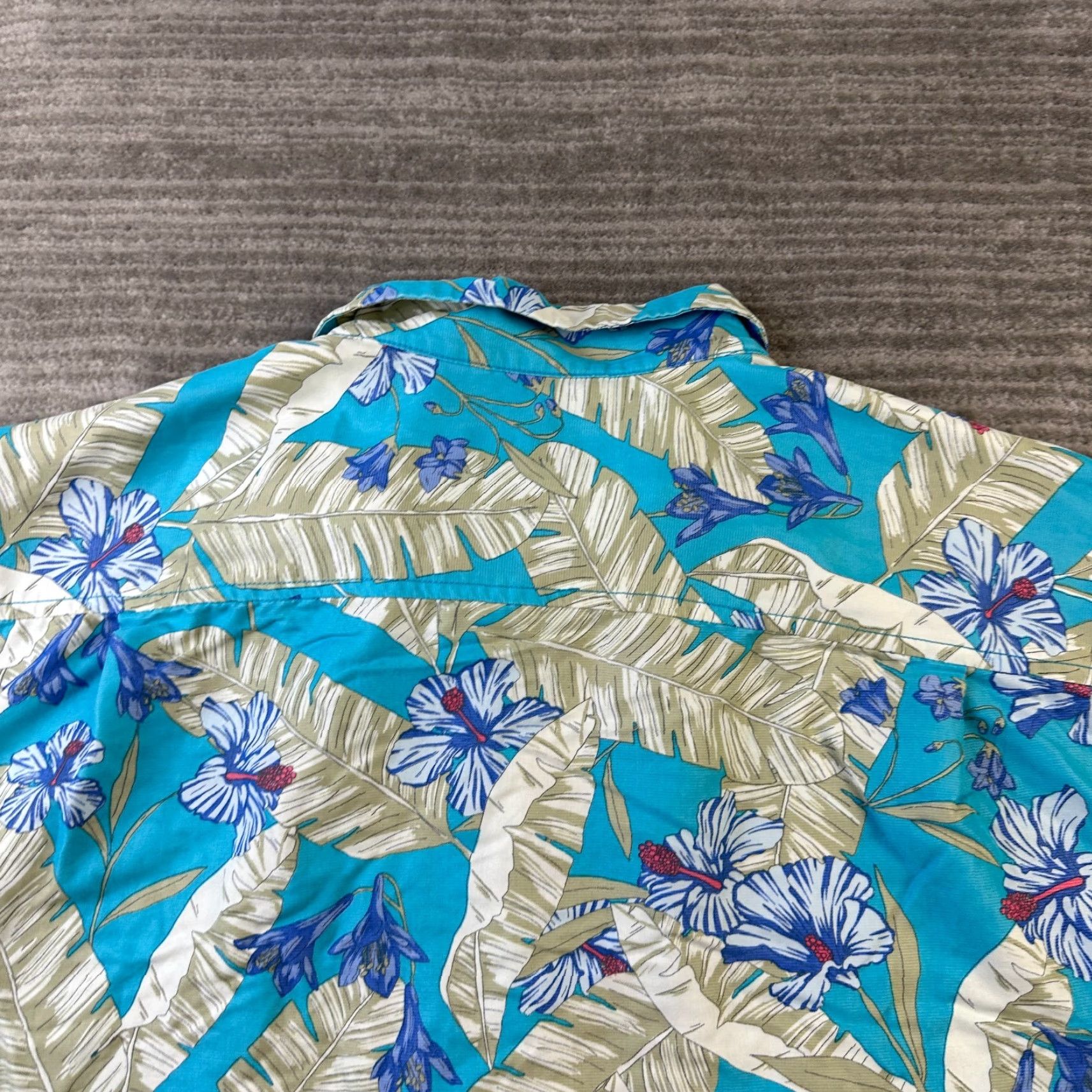 Tommy Bahama Tommy Bahama Island Zone Shirt Mens XL Blue Floral Button-Up Short Sleeve Casual Classic Size US XL / EU 56 / 4 - 5 Thumbnail