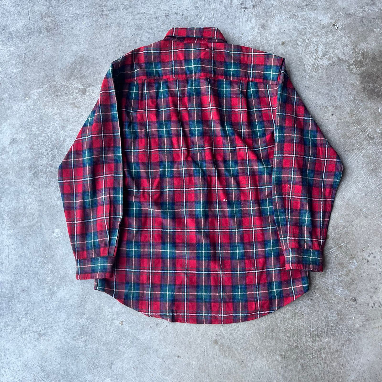 Vintage VINTAGE PENDLETON RED GREEN VIRGIN WOOL SHIRT LARGE Size US L / EU 52-54 / 3 - 3 Thumbnail