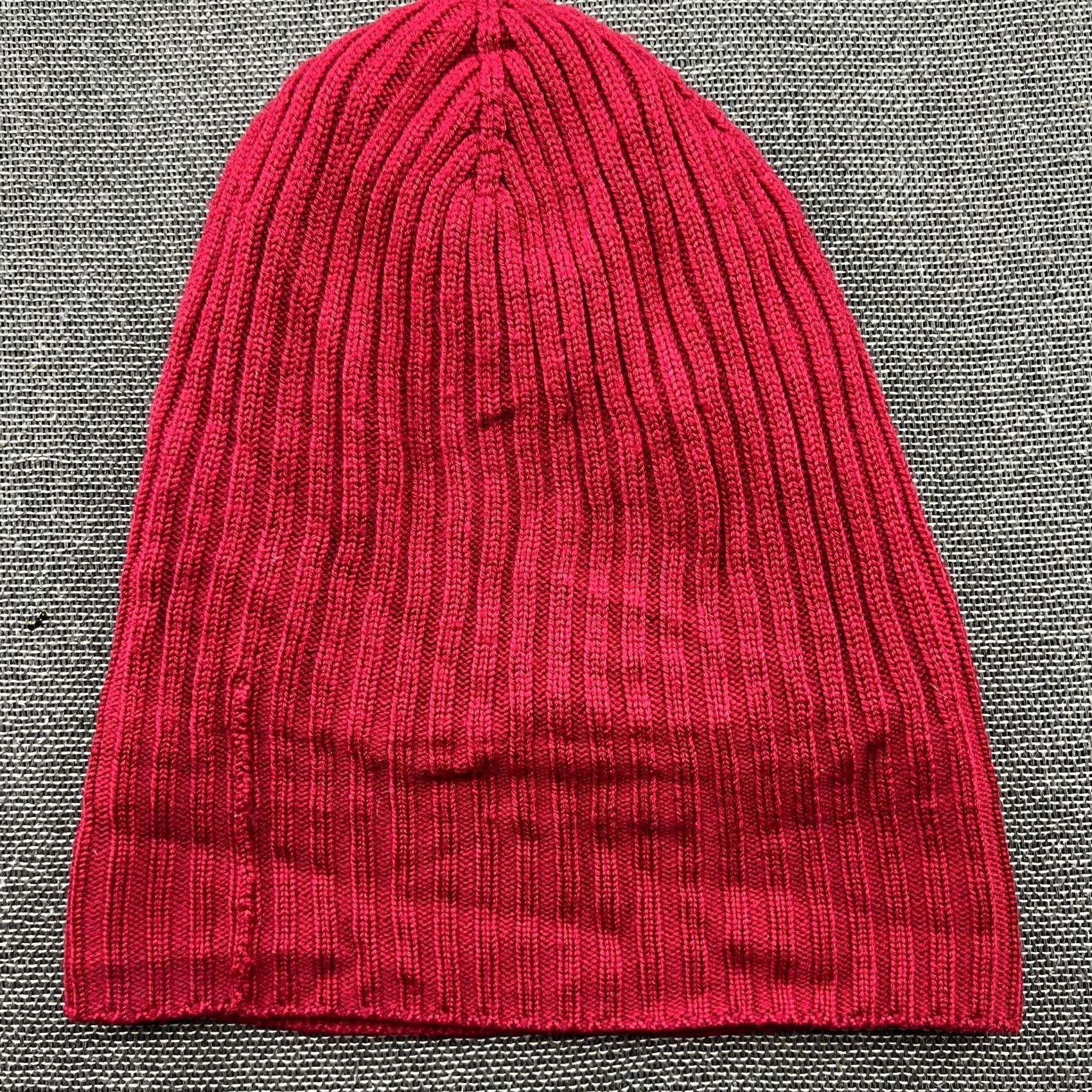Vintage Norrona Rib Beanie Hat One Size 100% Wool Red Lined Thermal Jester Beanie Unisex Adults Mens Womens Boys Girls Size ONE SIZE - 5 Thumbnail