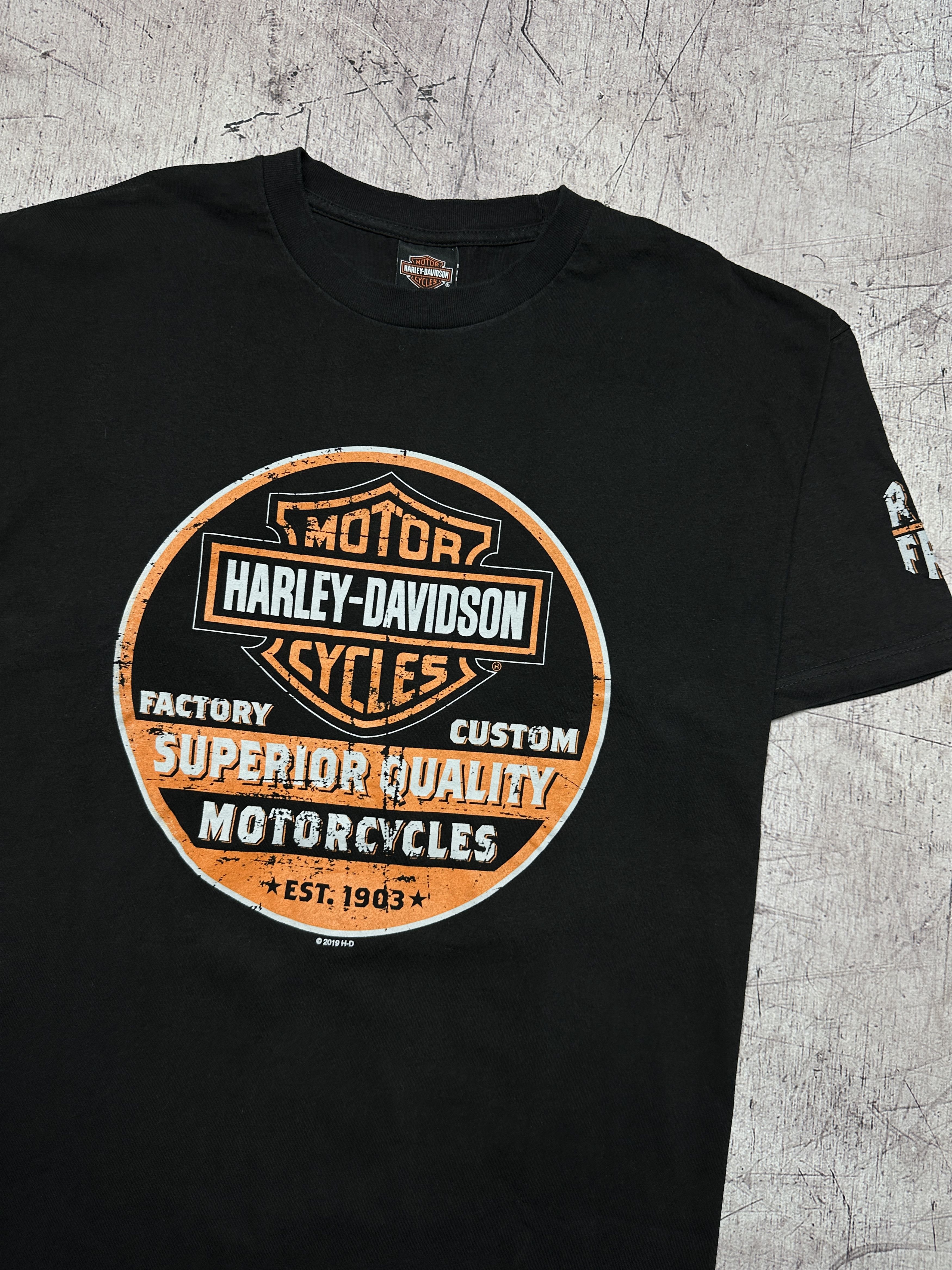 Harley Davidson Harley Davidson Mens Crew Neck T-Shirt Size US XL / EU 56 / 4 - 2 Thumbnail