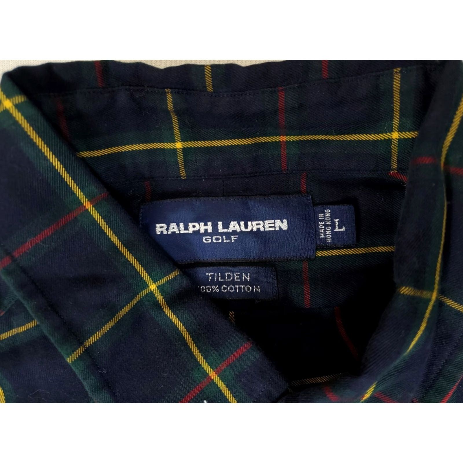 Ralph Lauren Ralph Lauren Golf Crest Plaid Long Sleeve Button-Down Shirt Mens L Blue Size US L / EU 52-54 / 3 - 3 Thumbnail