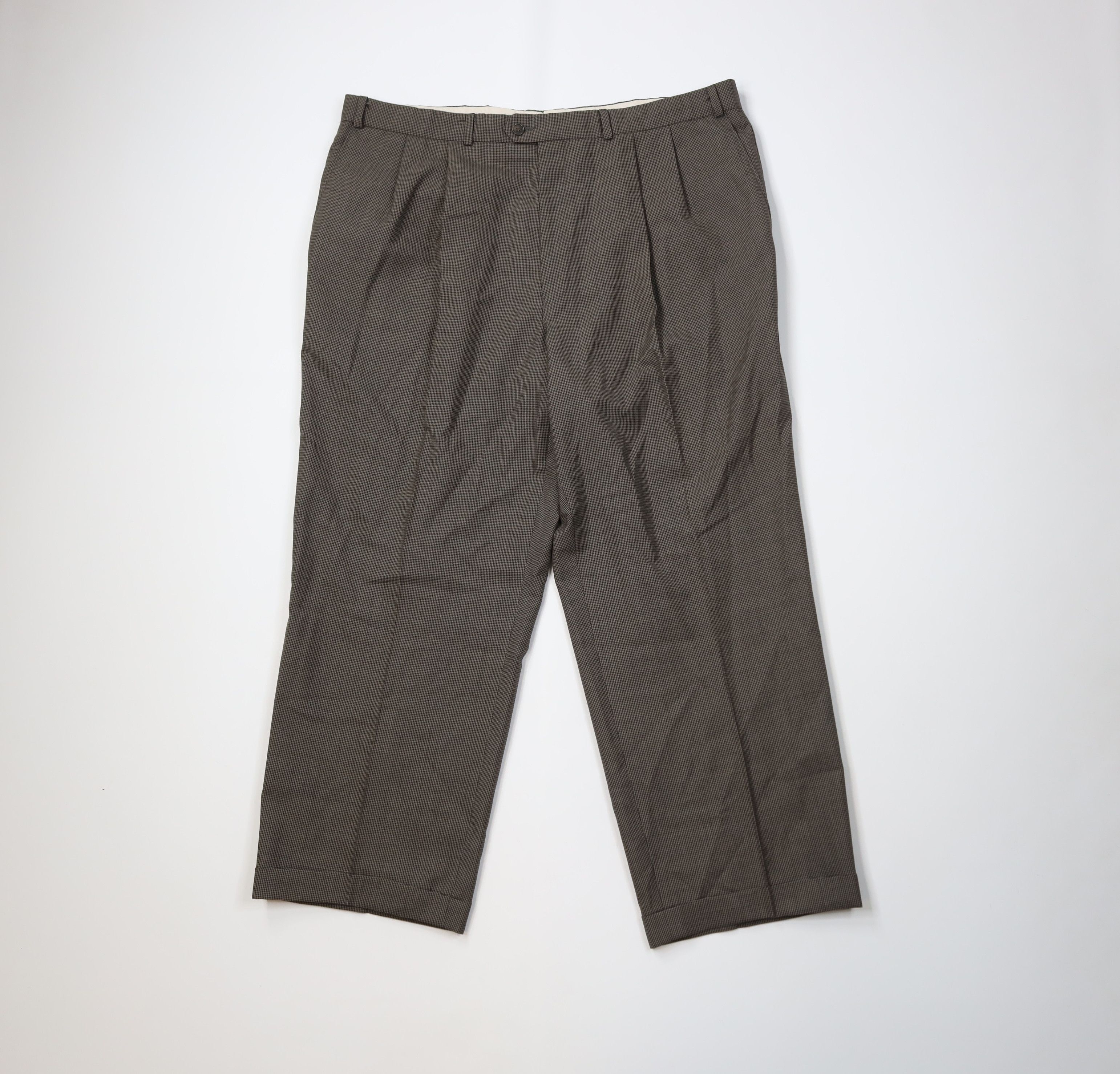 Vintage Vintage 90s Streetwear Houndstooth Wide Leg Chino Pants Size US 40 / EU 56 - 1 Thumbnail