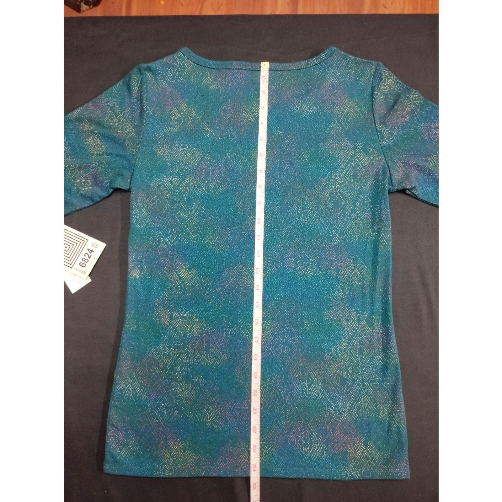 Lululemon LuLaRoe Teal Iridescent Short Sleeve Tee Size S / US 4 / IT 40 - 6 Thumbnail