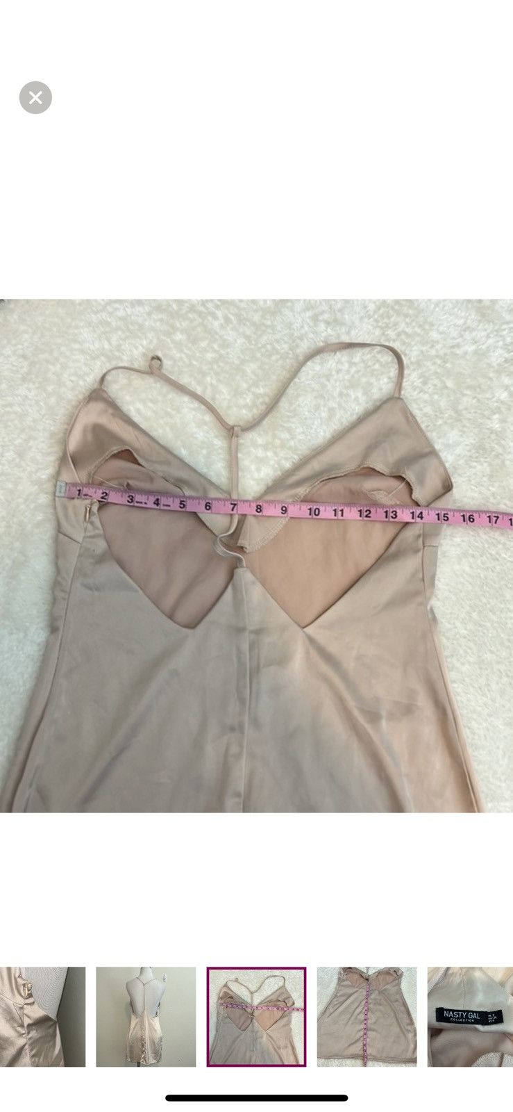 Nasty Gal Nasty gal nude silky dress size 4 Size S / US 4 / IT 40 - 5 Thumbnail