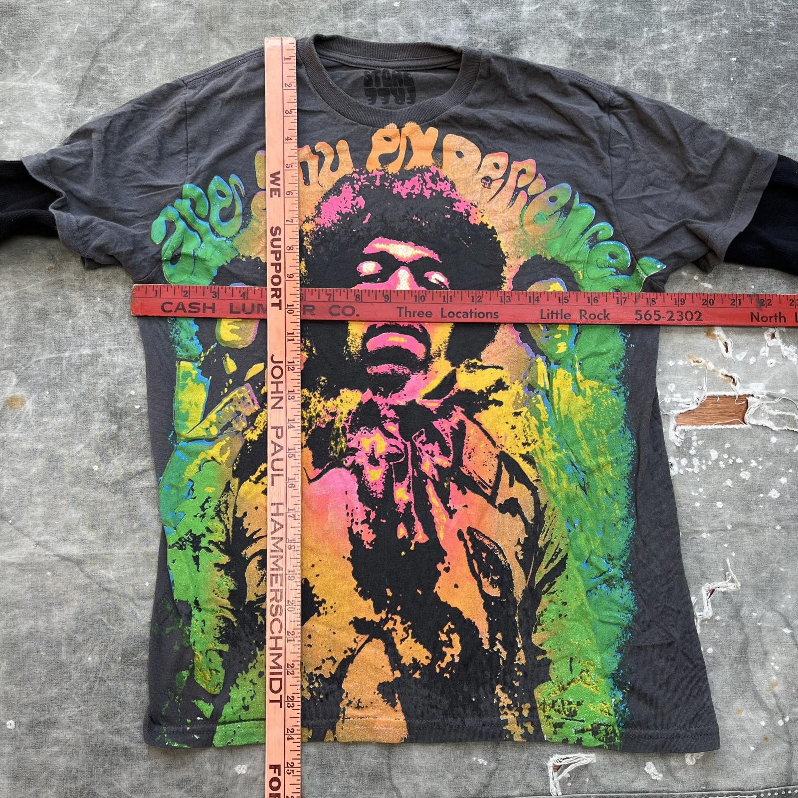 Band Tees × Jimi Hendrix × Vintage Vintage Y2K Jimi Hendrix Graphic Art Music Thermal Shirt Size US S / EU 44-46 / 1 - 3 Thumbnail