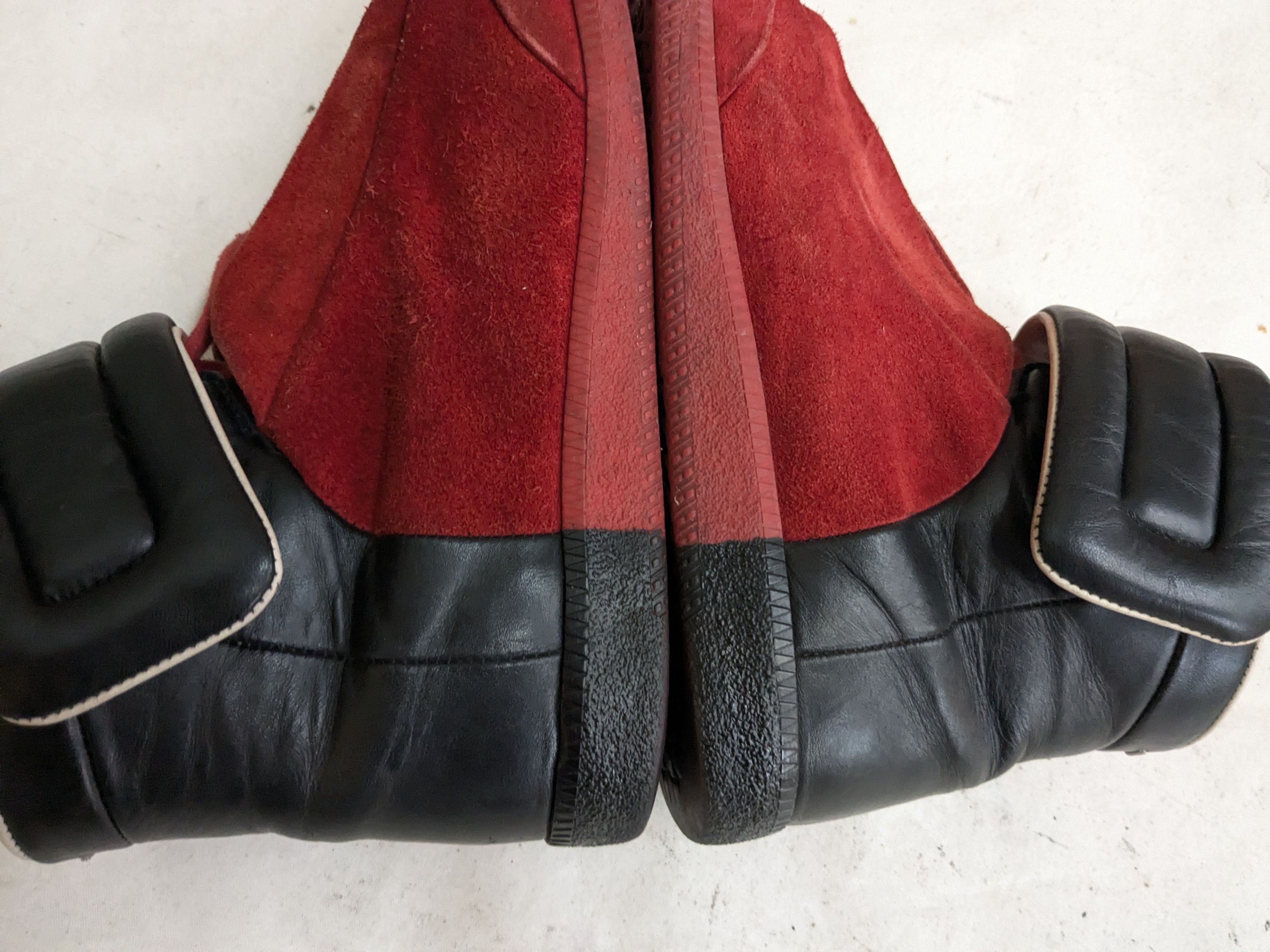 Maison Margiela Maison Margiela Future Red Black 7 40 High Tops Suede Size US 7 / EU 40 - 11 Thumbnail