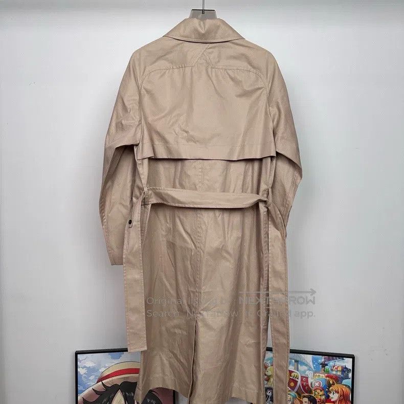Hermes Hermes Khaki Belted Asymmetrical Duster Coat Size XXS / US 00 / IT 34 - 3 Thumbnail