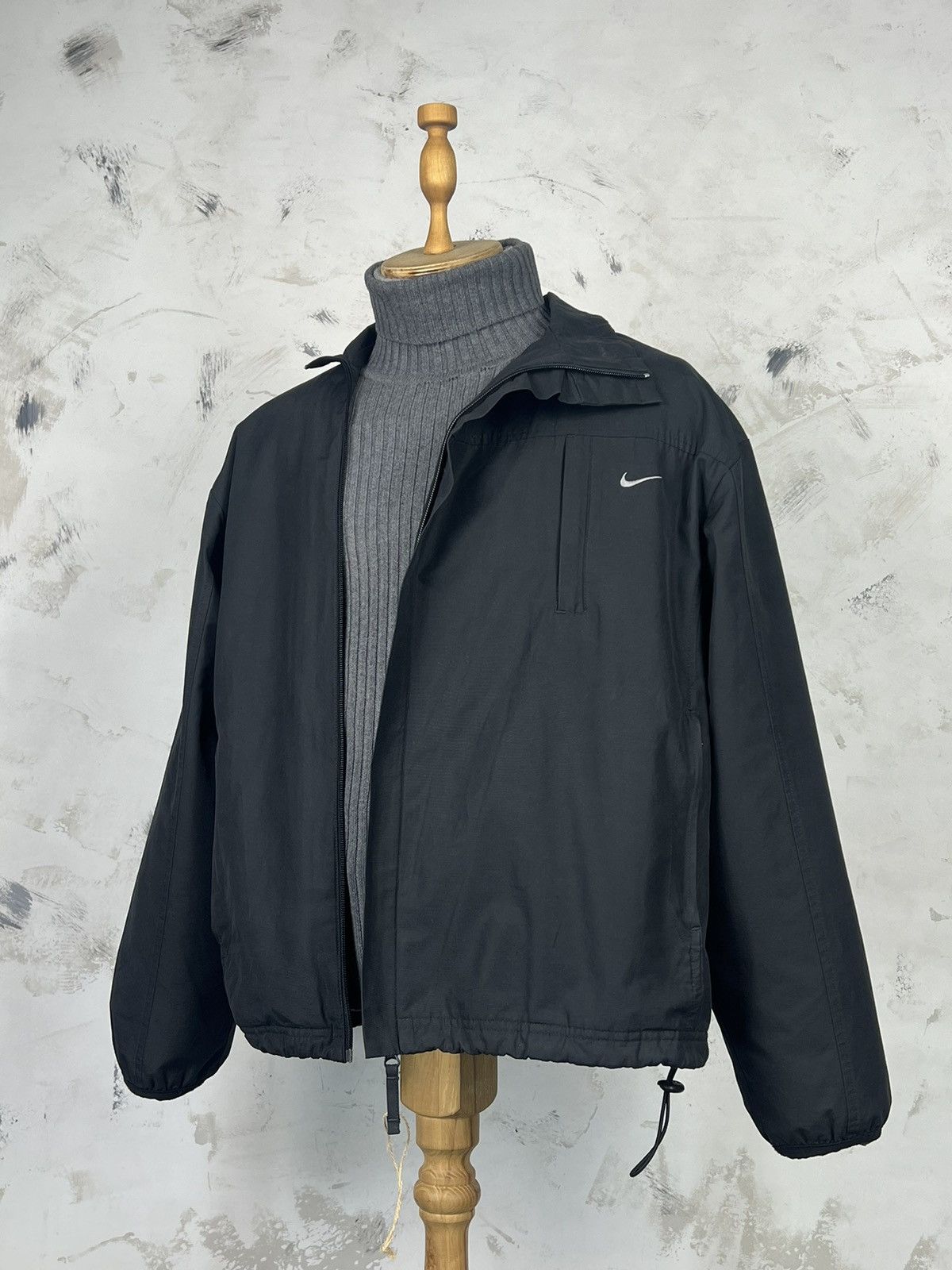 Nike × Stussy Nike Stussy Striped Wool Jacket Black Size S | Grailed