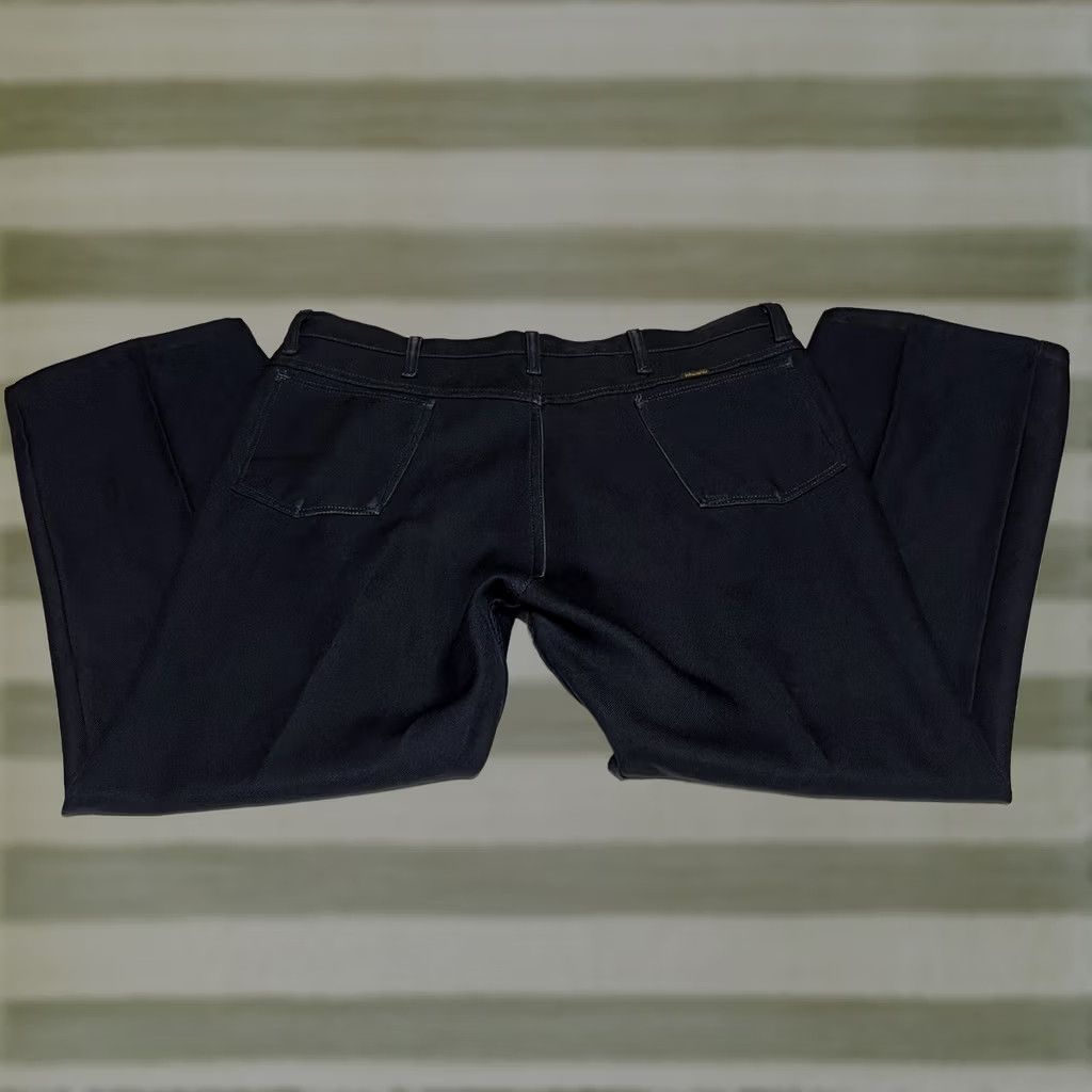 Wrangler VINTAGE Wrangler Wrangler Wrancher Pants Mens 40x28 Blue Polyester 5-Pocket Dress Straight Waist 40 Inseam 28 Pattern Solid Cap URL Size US 40 / EU 56 - 1 Thumbnail