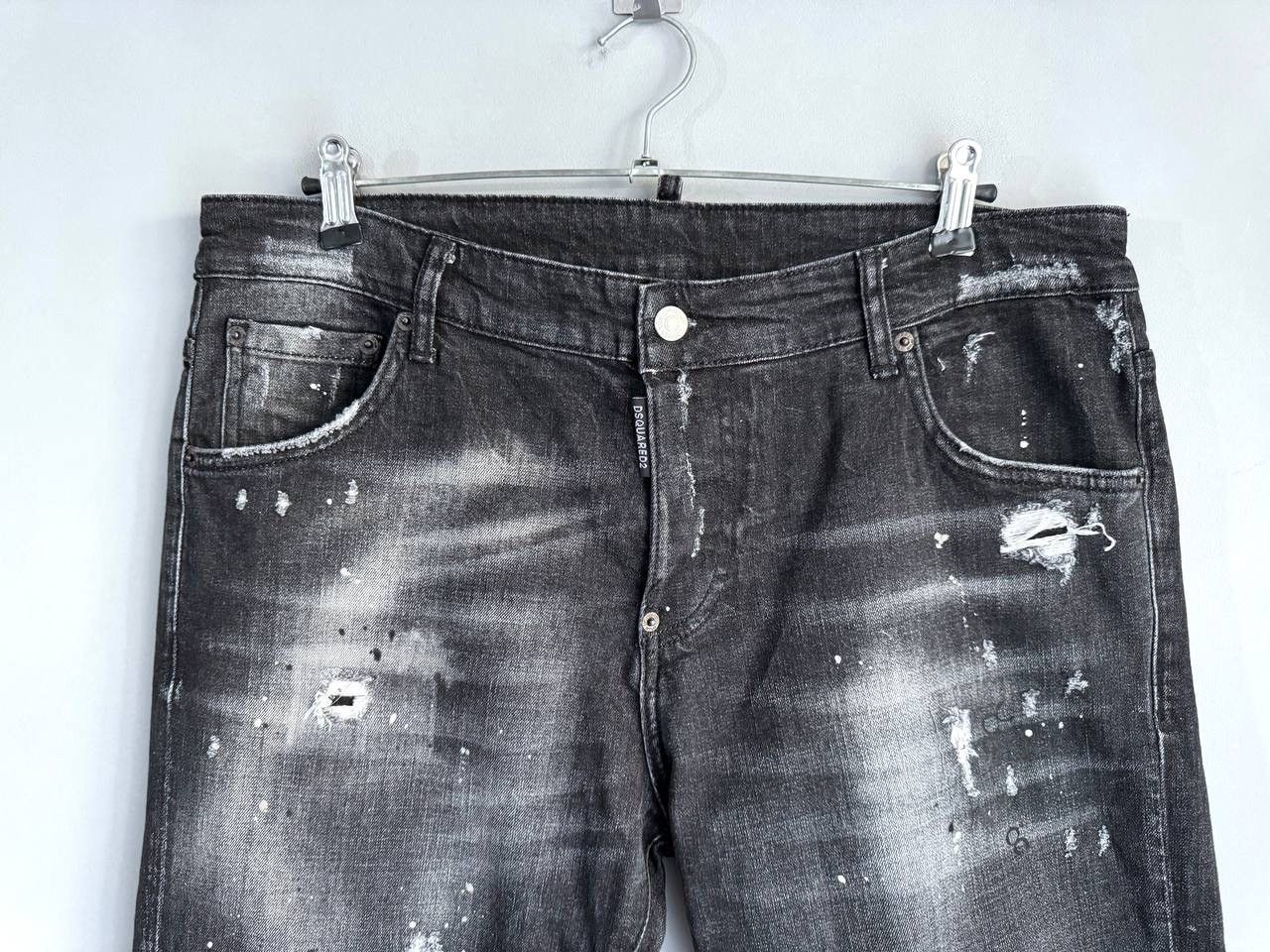 Dsquared2 Dsquared2 Black Distressed Men's Slim Jeans Size 56 W36 L32 Size US 36 / EU 52 - 4 Thumbnail