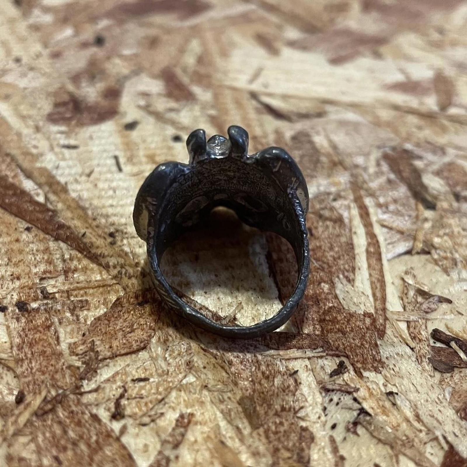 Other 1980s heavy duty gothic “Vampire Bat” biker ring. Size ONE SIZE - 6 Thumbnail