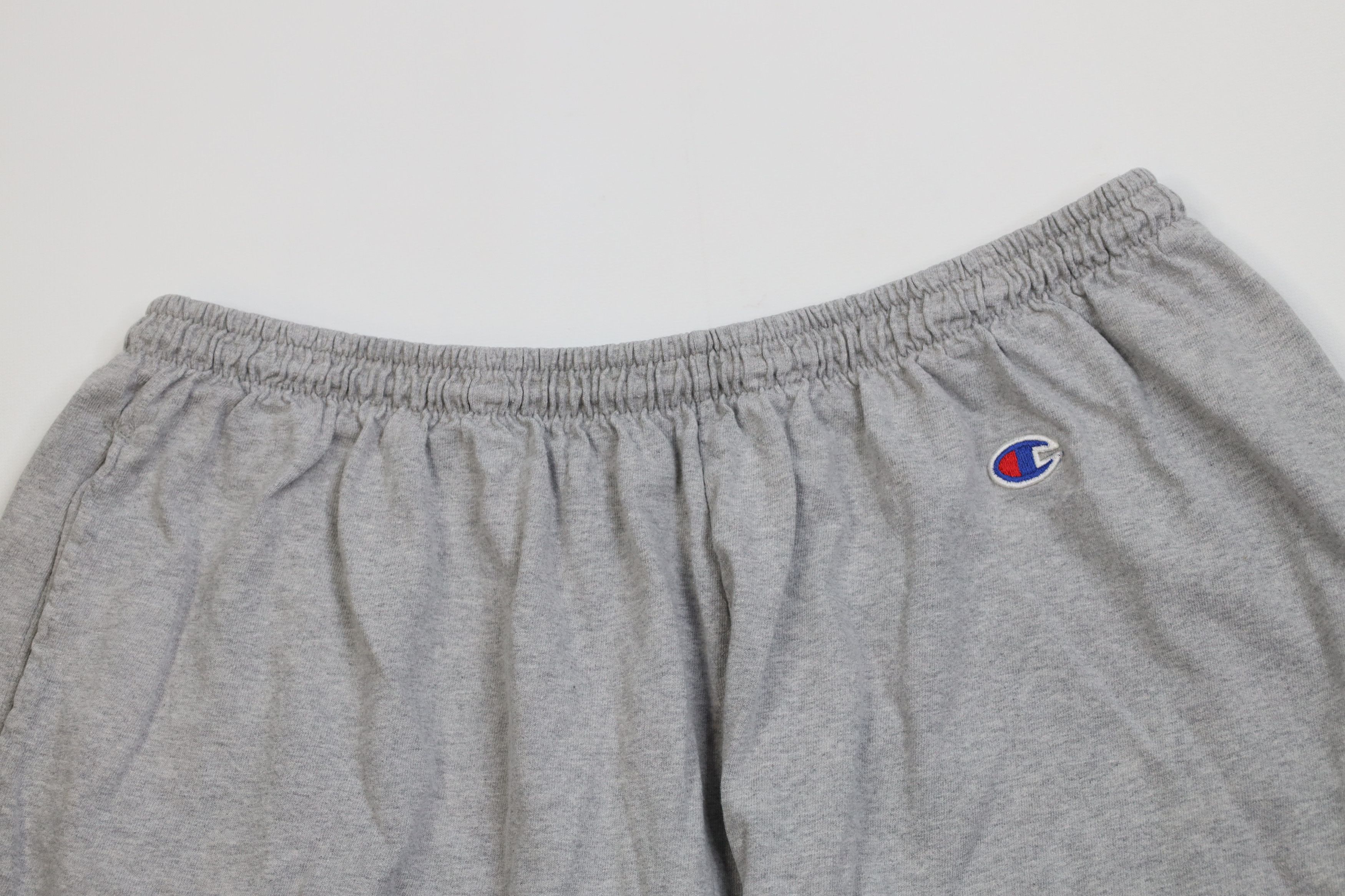 Champion Vintage 90s Champion Spell Above Knee Shorts Heather Gray Size US 36 / EU 52 - 2 Thumbnail
