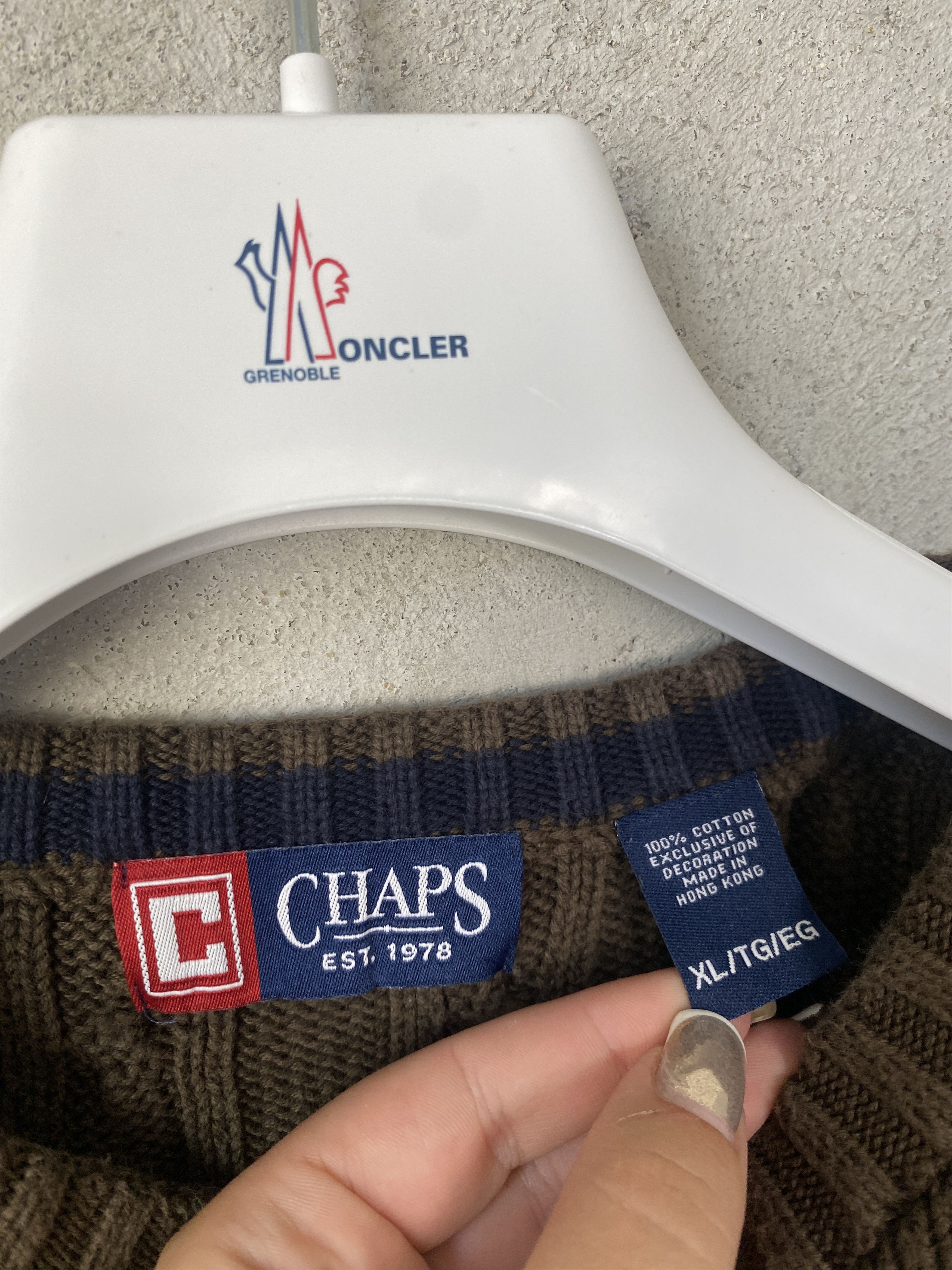 Chaps Ralph Lauren Chaps Ralph Lauren vintage sweater knitwear cable knit Size US XL / EU 56 / 4 - 3 Thumbnail