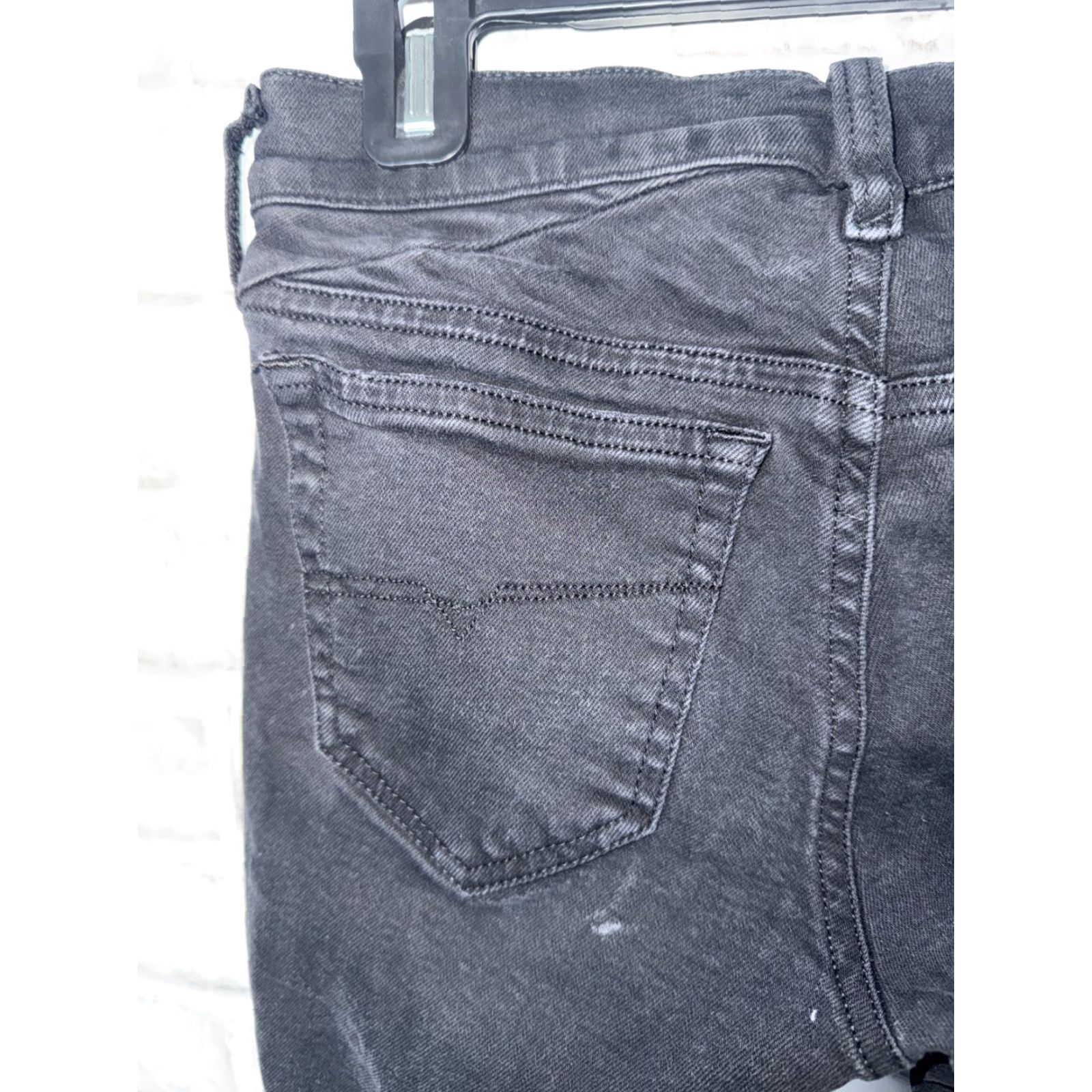 Diesel DIESEL Womens Getlegg Black Skinny Jeans Size 25 x 30 Slim Stretch Denim Zip Size 42" / US 20 - 7 Thumbnail