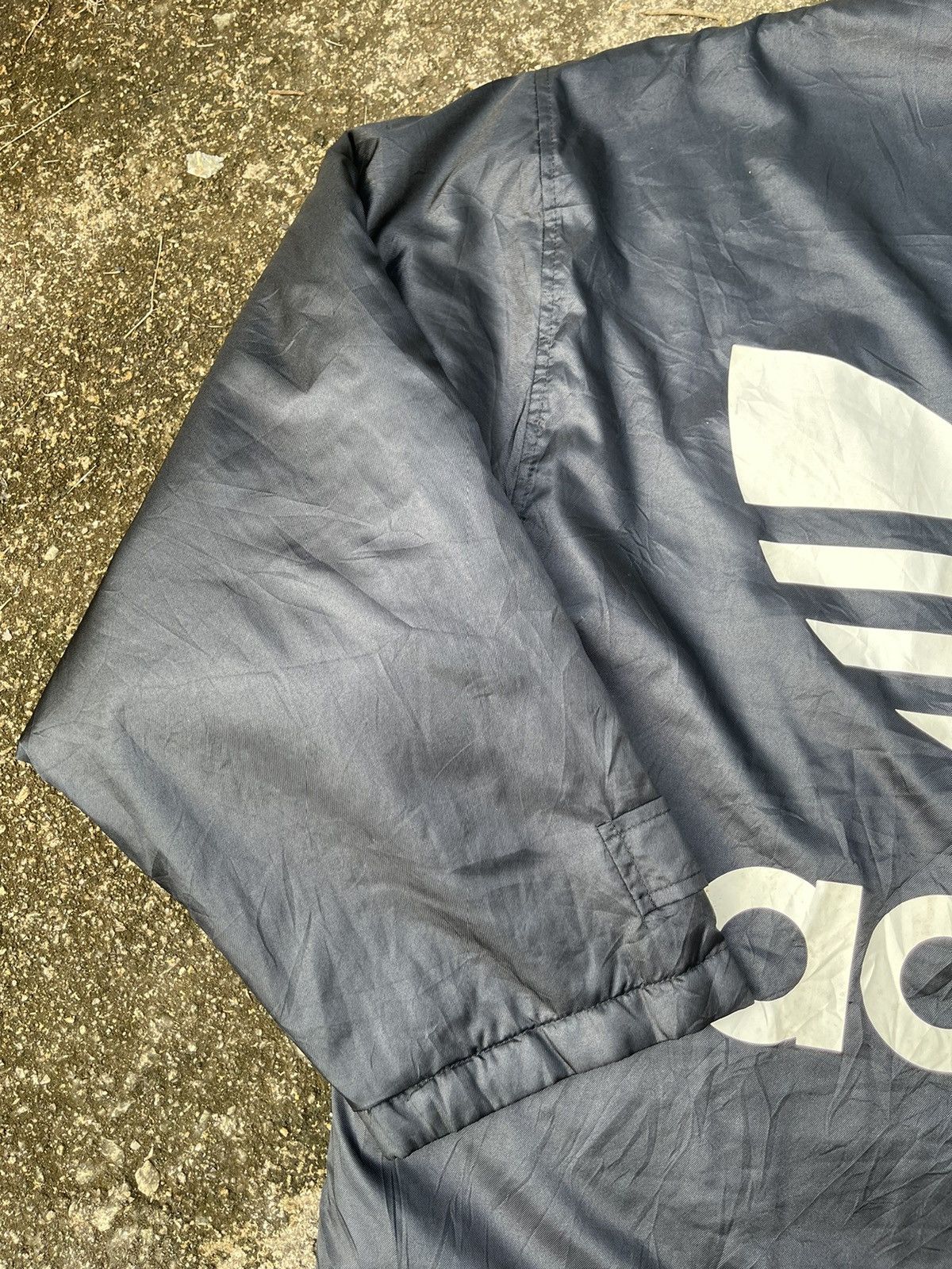 Adidas Vintage Adidas Trefoil Hooded Coach Jacket (Fleece-Lined) Size US L / EU 52-54 / 3 - 5 Thumbnail