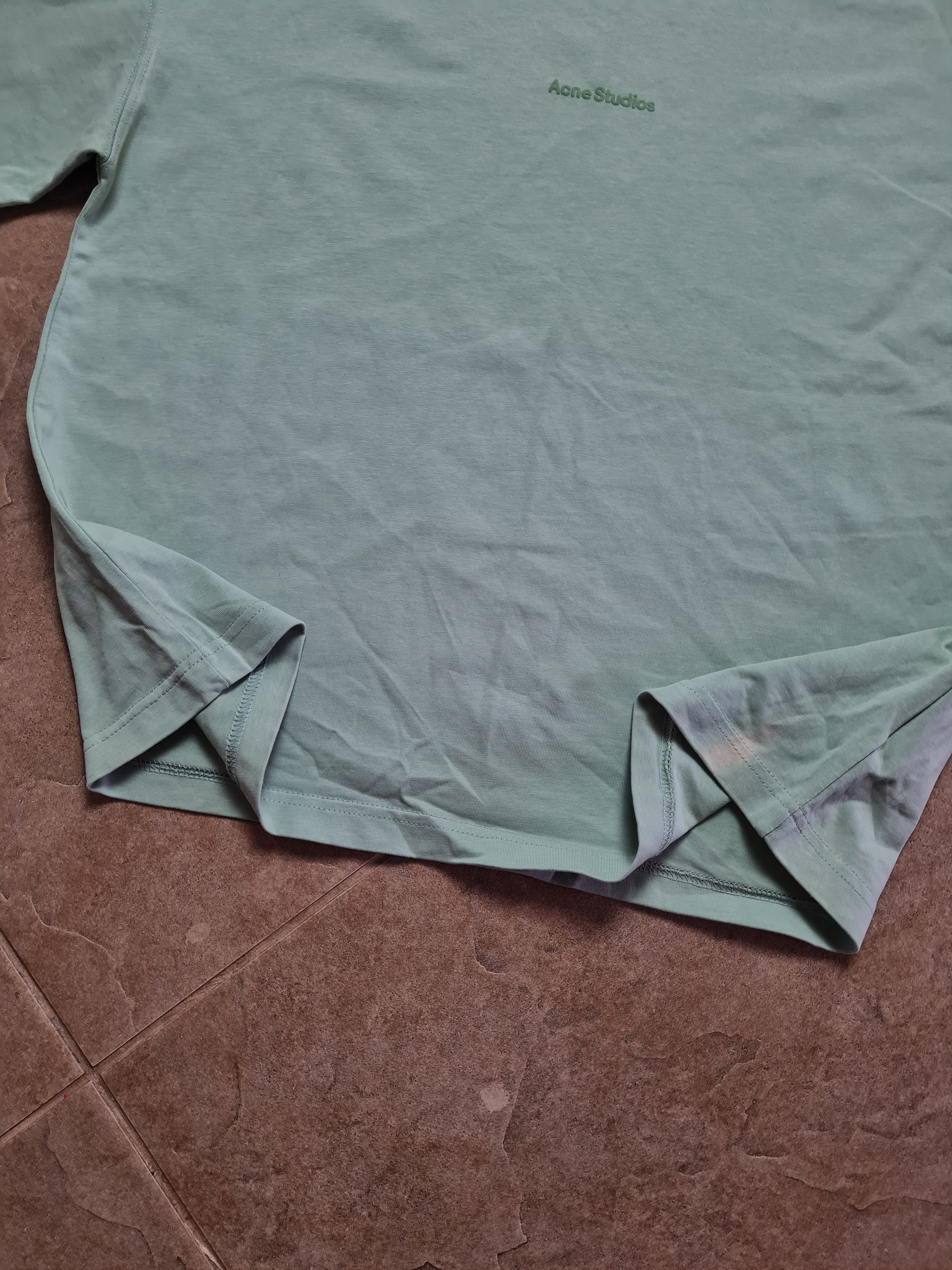 Acne Studios Acne Studios Logo T-shirt Oversized Jersey Green Size S Size S / US 4 / IT 40 - 6 Thumbnail