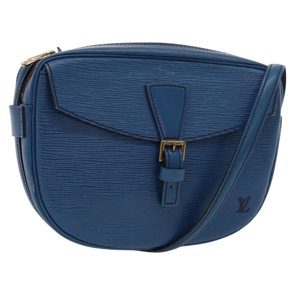 Louis Vuitton Epi June Feuille Shoulder Bag Blue M52155 Lv Auth Kd477, Women's