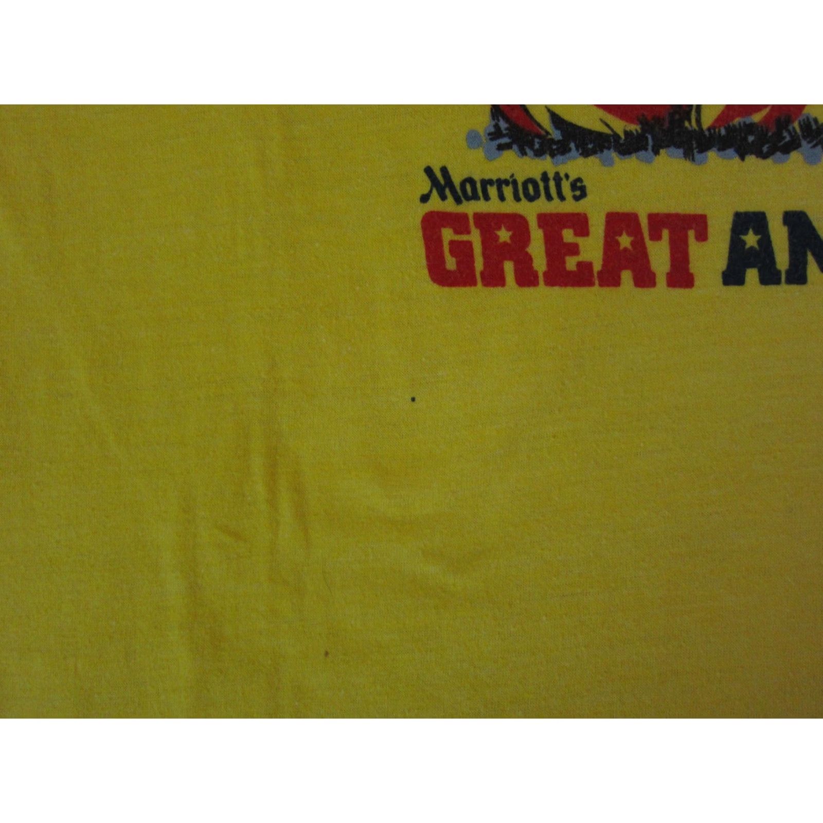 Vintage VINTAGE Looney Tunes Shirt Mens L Yellow 70s Made in USA Taz Devil Flames Shirts Size US L / EU 52-54 / 3 - 6 Thumbnail