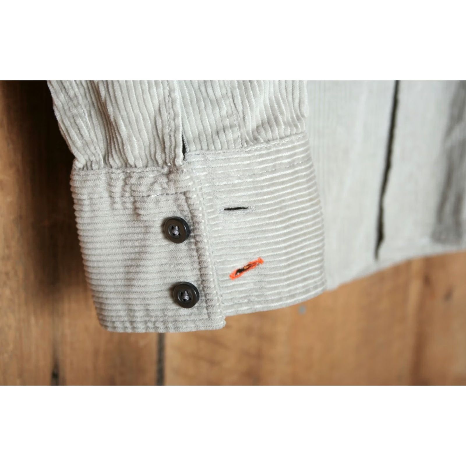 Hugo Boss HUGO BOSS Relegant 2 Light Gray Soft Corduroy Button Front Shirt Men's L Size US L / EU 52-54 / 3 - 4 Thumbnail