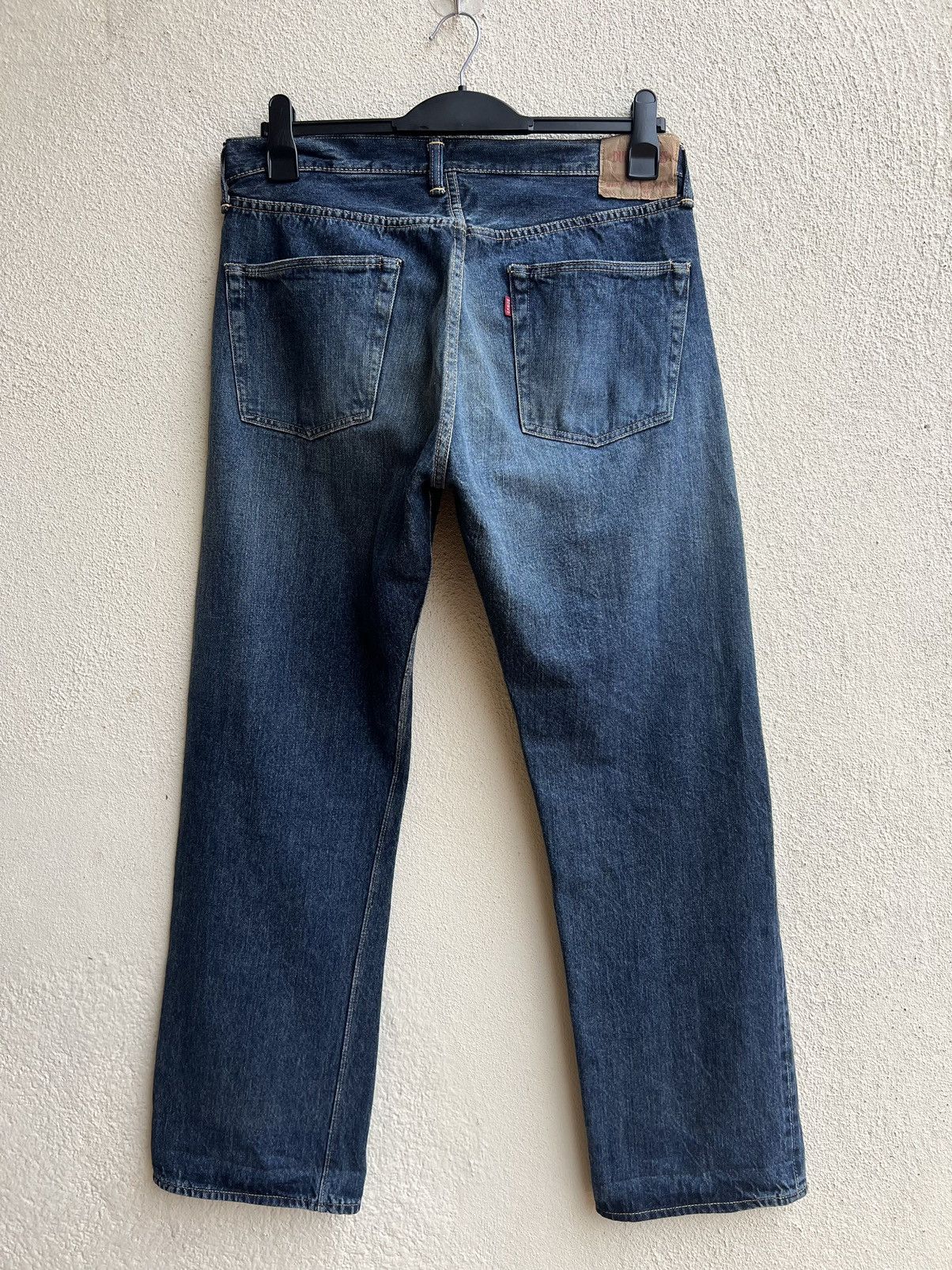 Heller's Cafe Dubbleworks X Warehouse Fade Denim Selvedge Jeans Size US 34 / EU 50 - 15 Thumbnail