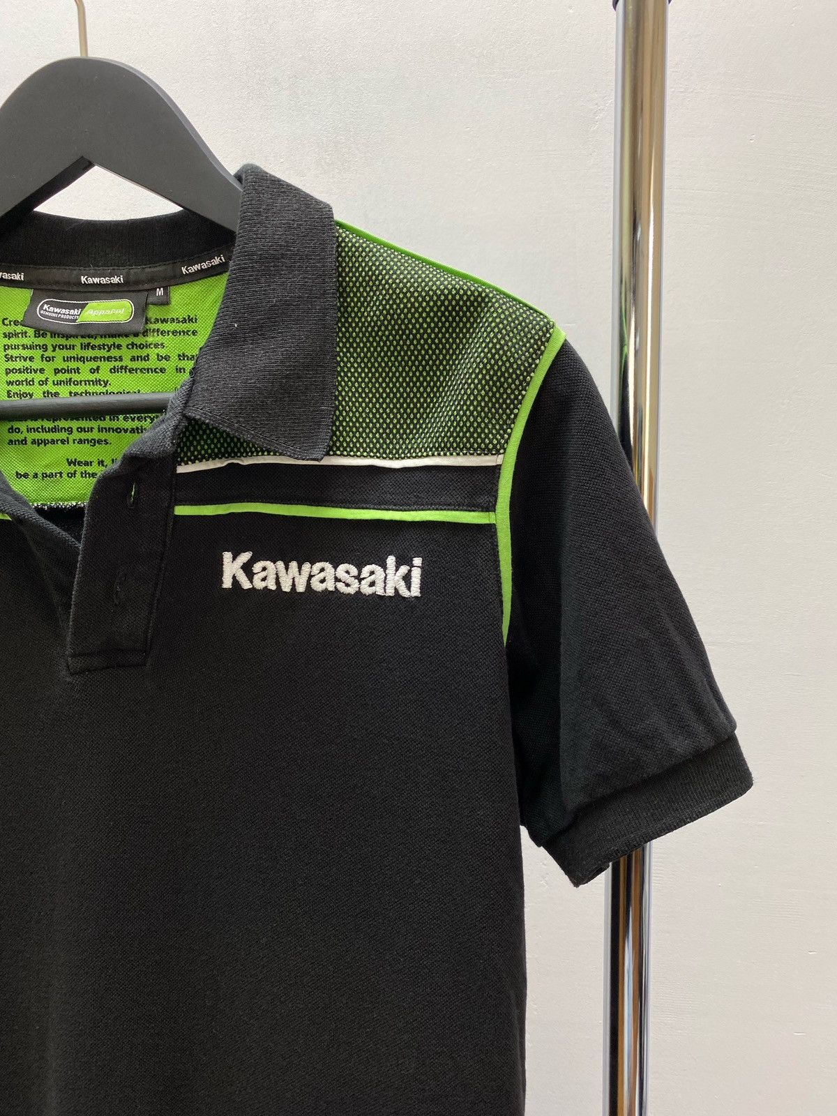 NASCAR Kawasaki Vintage Rare Polo Racing Polo T shirt Size US M / EU 48-50 / 2 - 7 Thumbnail