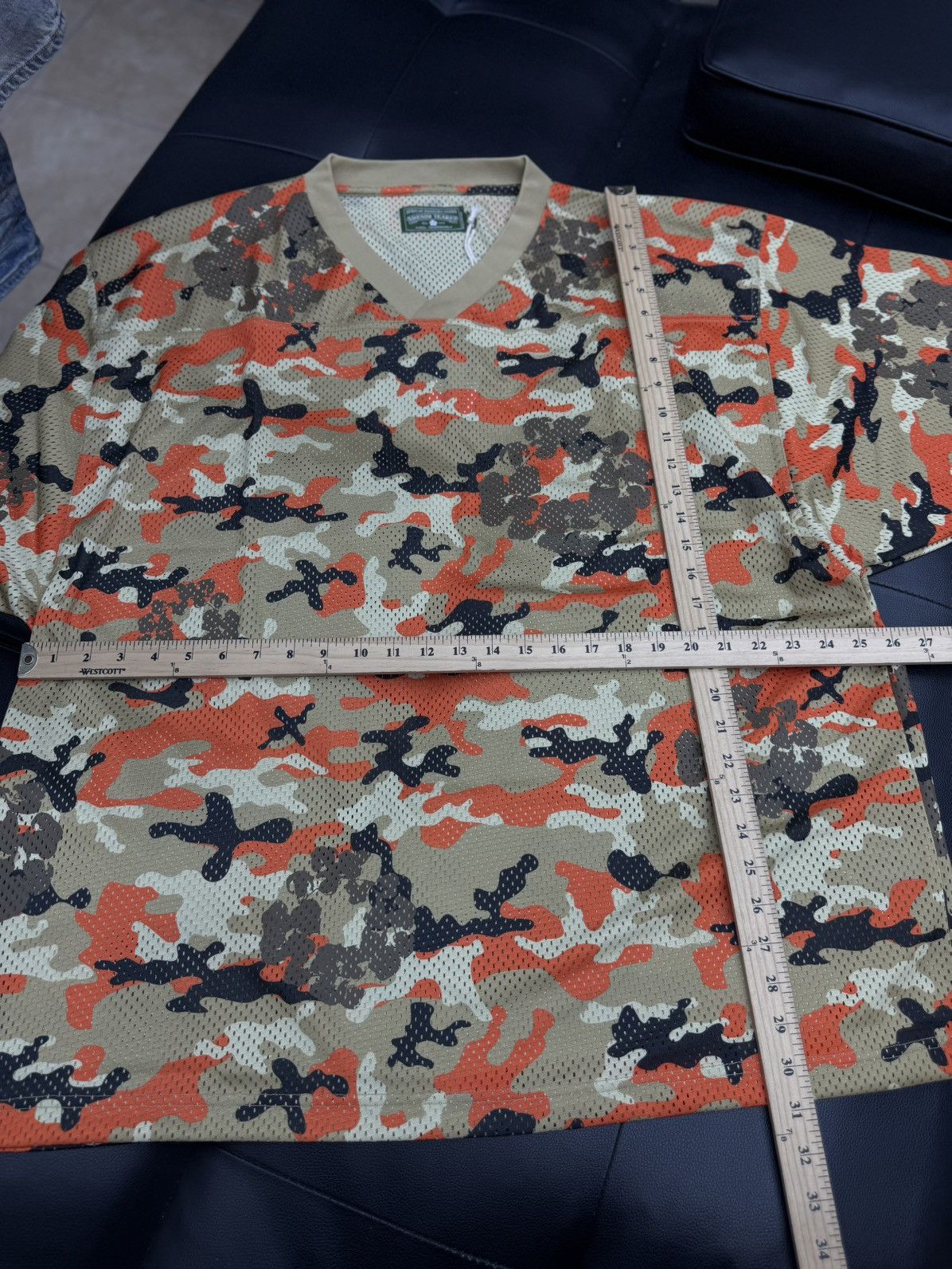 DENIM TEARS Denim Tears Tan Orange Camo Cotton Wreath Jersey (XXL) (NEW) Size US XXL / EU 58 / 5 - 7 Thumbnail