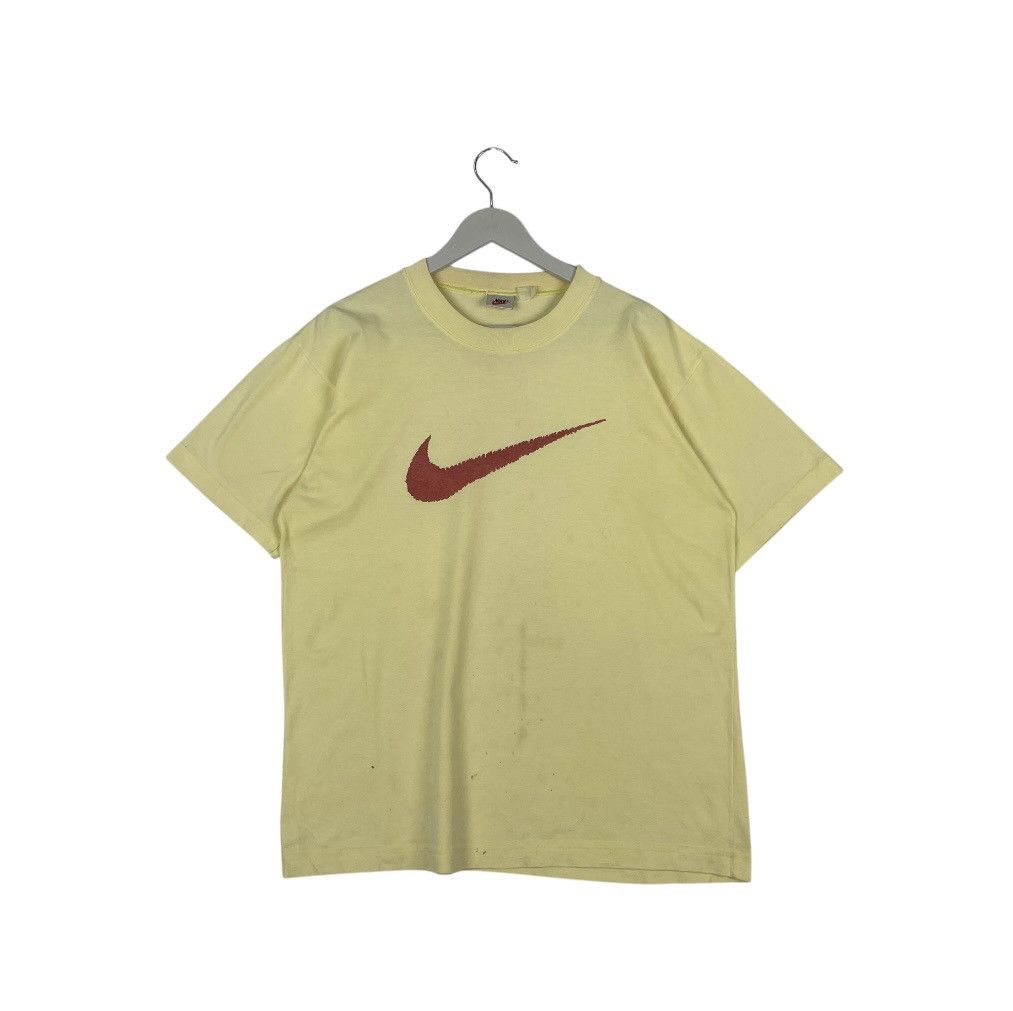 vintage 00s neutral nike T-shirt small cotton yellow