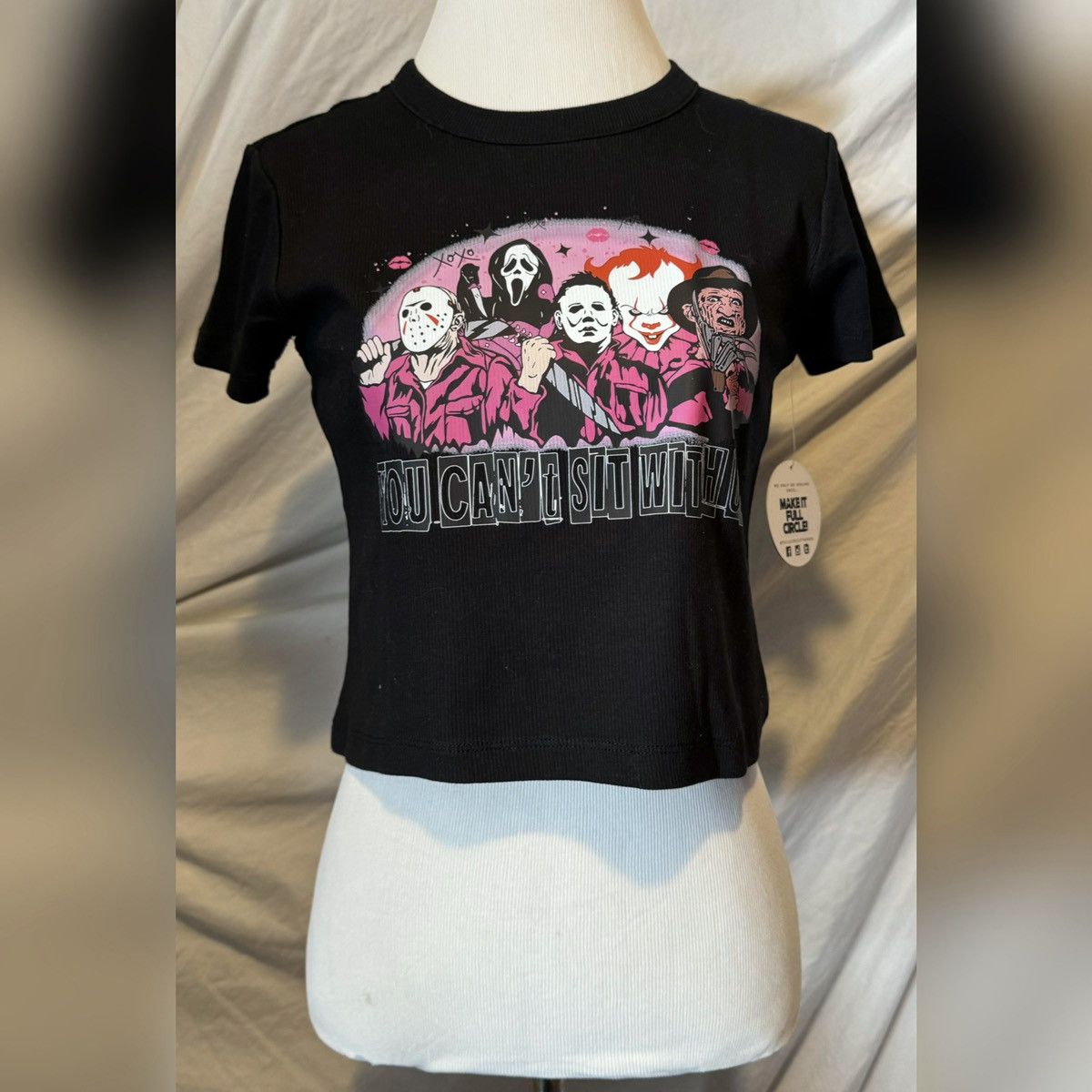 Other You Can’t Sit With Us, Halloween Theme, Cropped Baby Tee Size M / US 6-8 / IT 42-44 - 8 Thumbnail