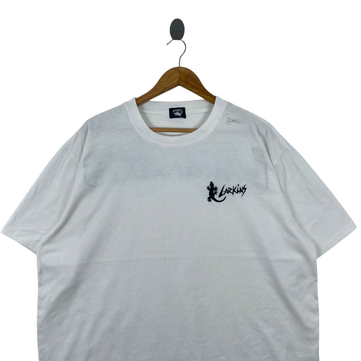 Japanese Brand LARKiNS Paisley Embroider White Tshirt Size US XXL / EU 58 / 5 - 4 Thumbnail