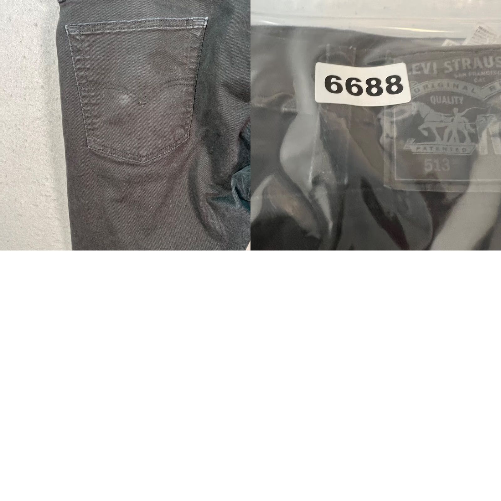 Levi's Levi's 513 Jeans Slim Straight Black Cotton Blend Denim 38x32 Mens Regular Modern 5-Pocket Zip Vintage No Size US 38 / EU 54 - 9 Thumbnail