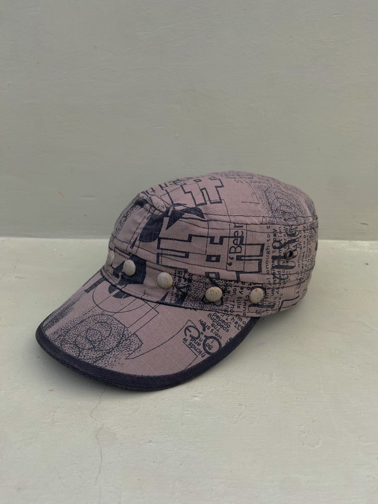 If Six Was Nine 2000s full all over print L.G.B style patrol hat Size ONE SIZE - 2 Thumbnail
