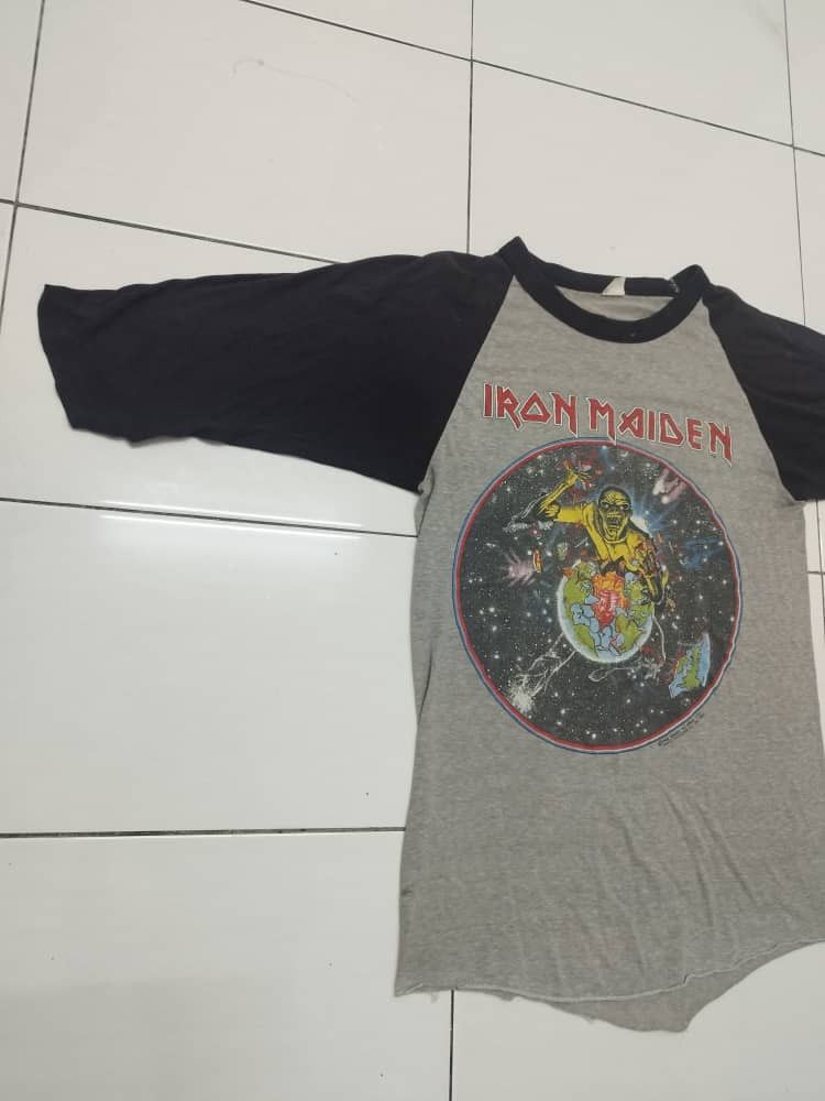 Iron Maiden × Vintage Vintage shirt iron maiden 3 quarter Size US M / EU 48-50 / 2 - 3 Thumbnail