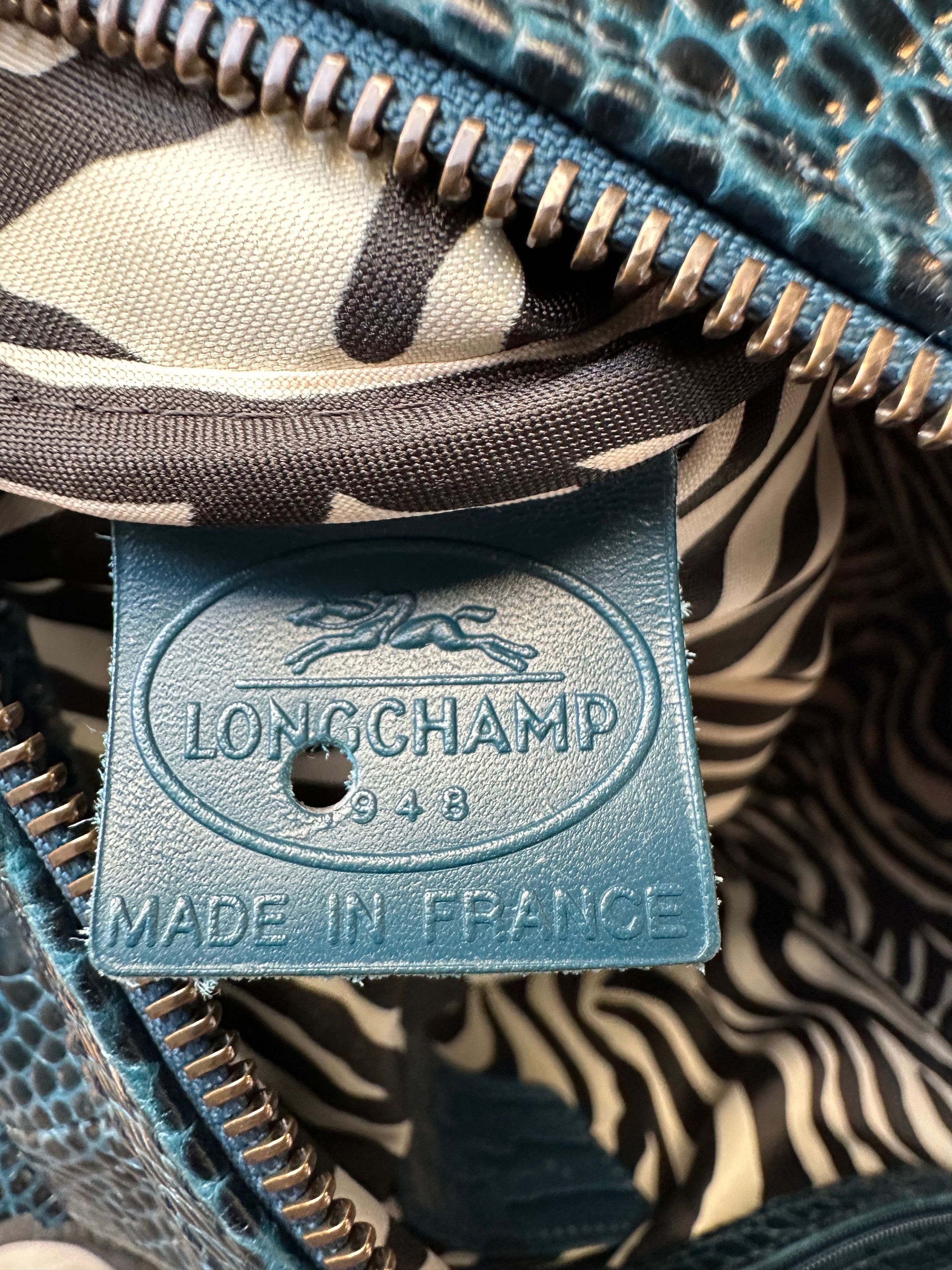 Longchamp Longchamp Kate Moss Emerald Leather Handbag France Size ONE SIZE - 12 Thumbnail