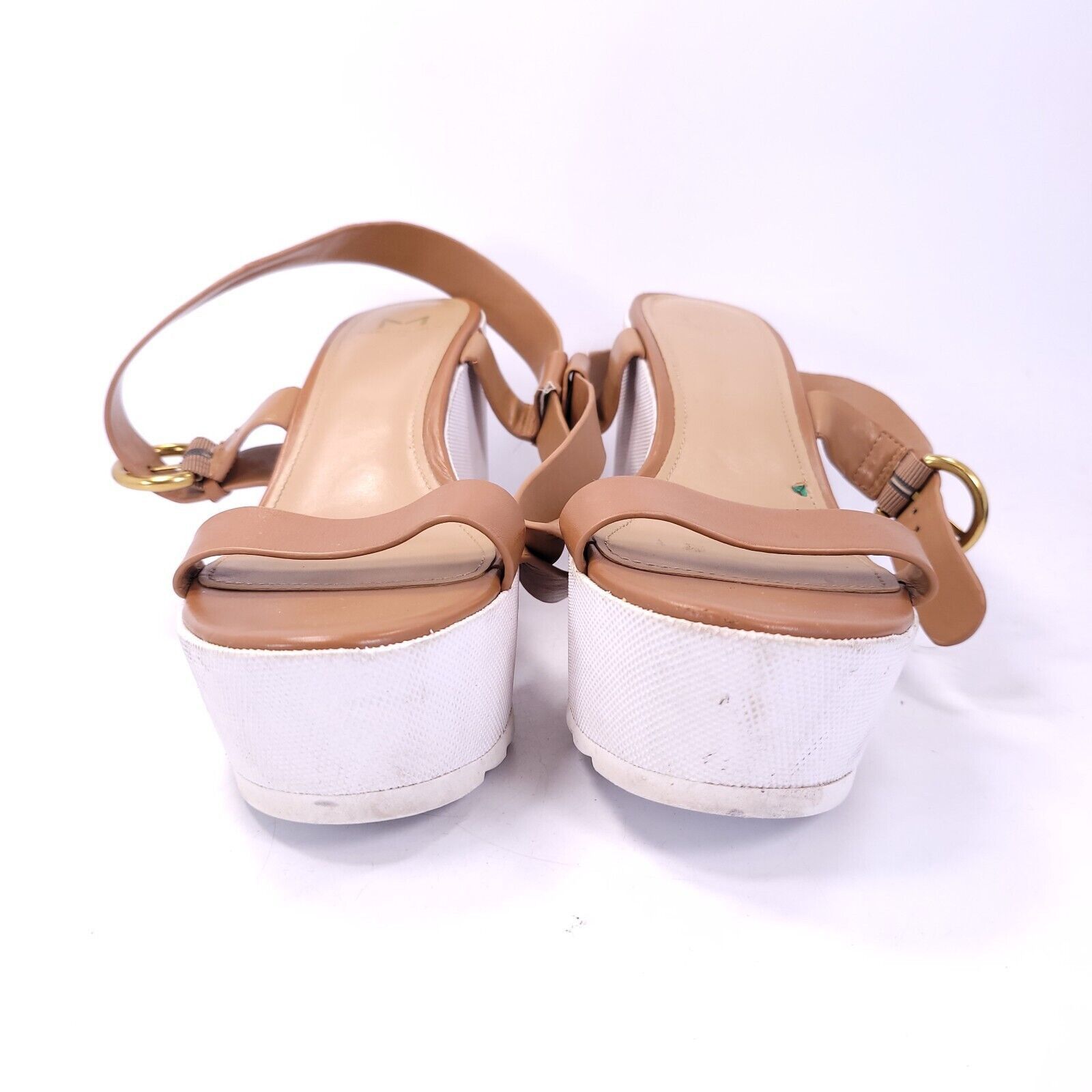 Marc Fisher Marc Fisher Casual Platform Sandal Womans Size 9 Brown White Size US 9 / IT 39 - 2 Thumbnail