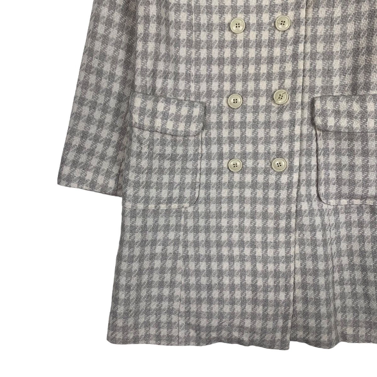 Junko Shimada JUNKO SHIMADA Checked Wool Double Breasted Coat #1072-C49 Size S / US 4 / IT 40 - 3 Thumbnail