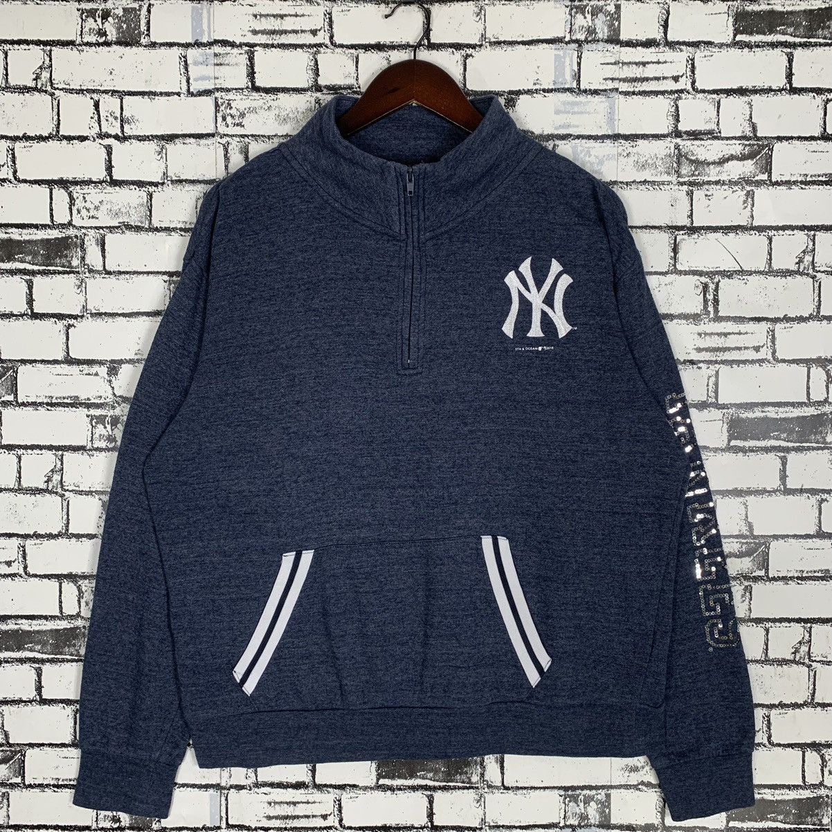 MLB × New Era × New York Yankees Vintage New Era MLB New York Yankees Embroidery Hulf Zip Size US L / EU 52-54 / 3 - 1 Thumbnail