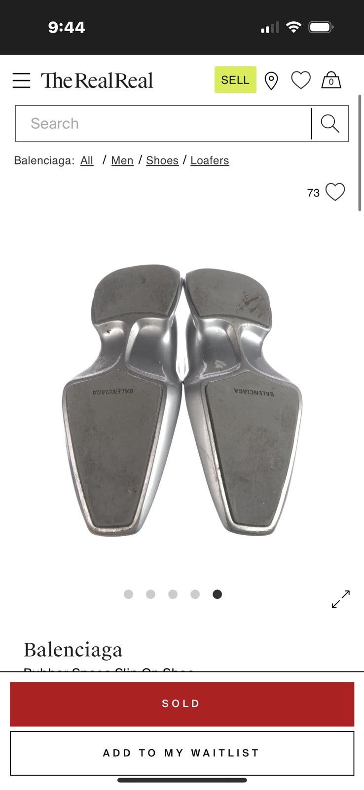 Balenciaga Balenciaga space shoe Silver Size US 11 / EU 44 - 5 Thumbnail