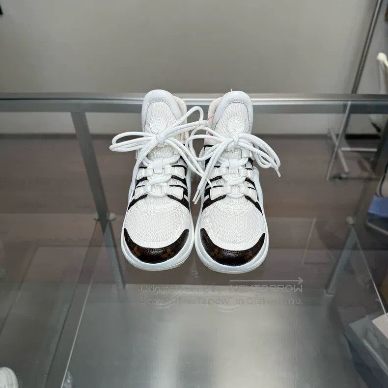Louis Vuitton Louis Vuitton Archlight White and Brown Arch Dad Shoes Size US 5.5 / IT 35.5 - 4 Thumbnail