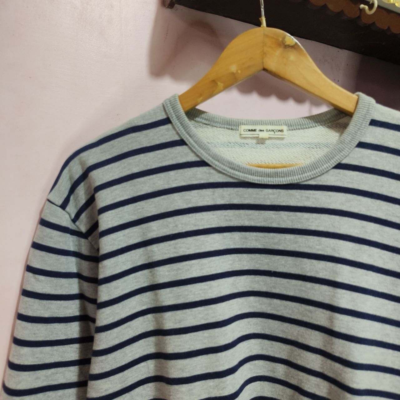 Comme des Garcons COMME des GARÇONS Striped Pullover Sweatshirt Size US L / EU 52-54 / 3 - 3 Thumbnail