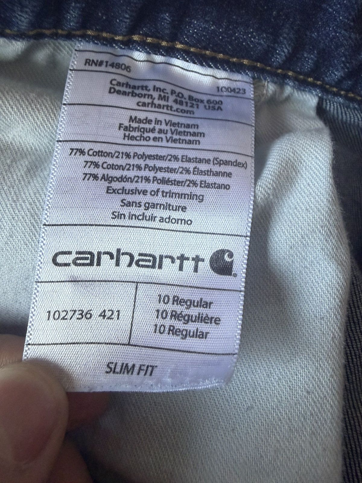 Carhartt Carhartt bootcut slim fit bluejeans Size 32" / US 10 / IT 46 - 6 Thumbnail