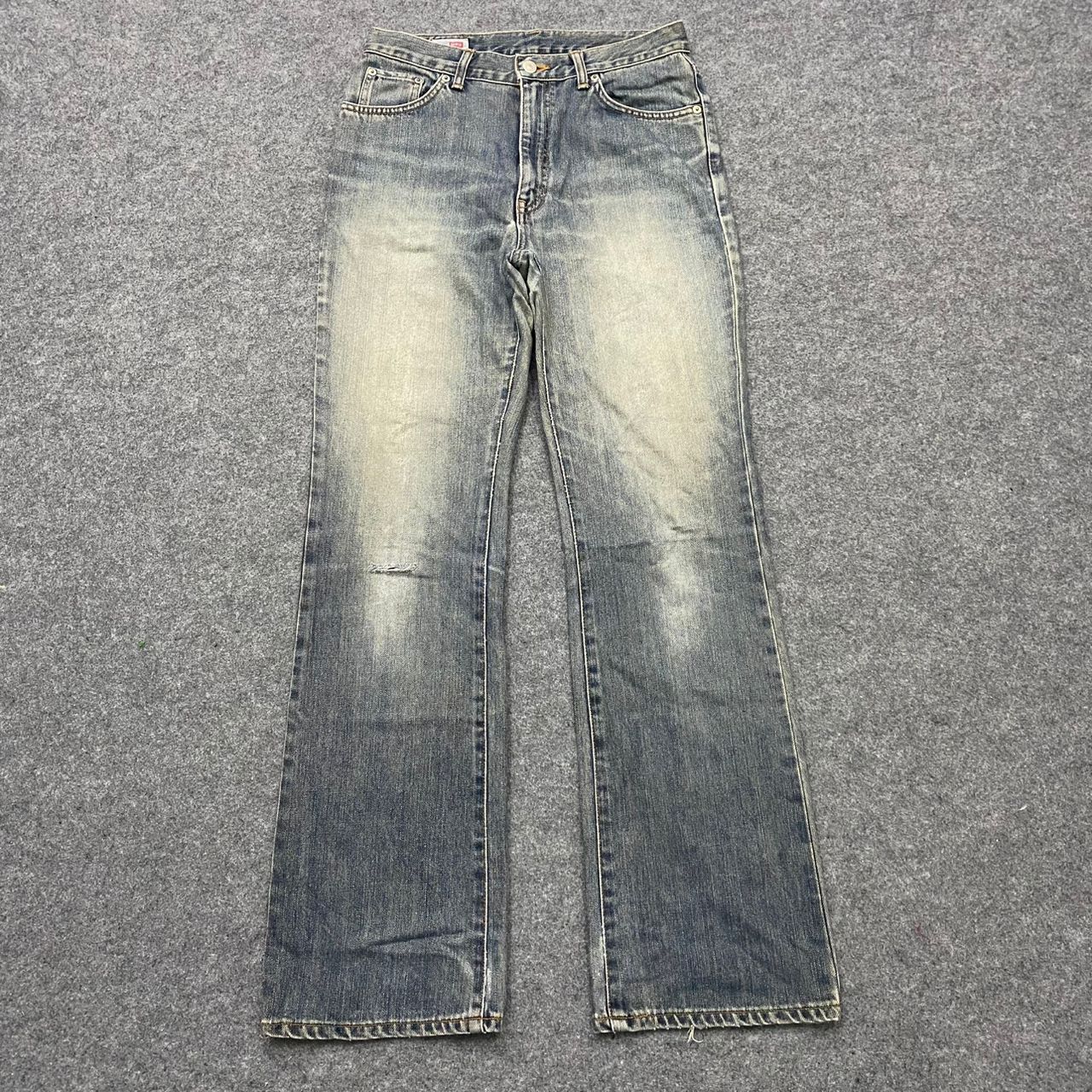 Edwin 💥Best Offer💥Vintage Miss Edwin Flare Distressed Denim Size US 30 / EU 46 - 1 Thumbnail
