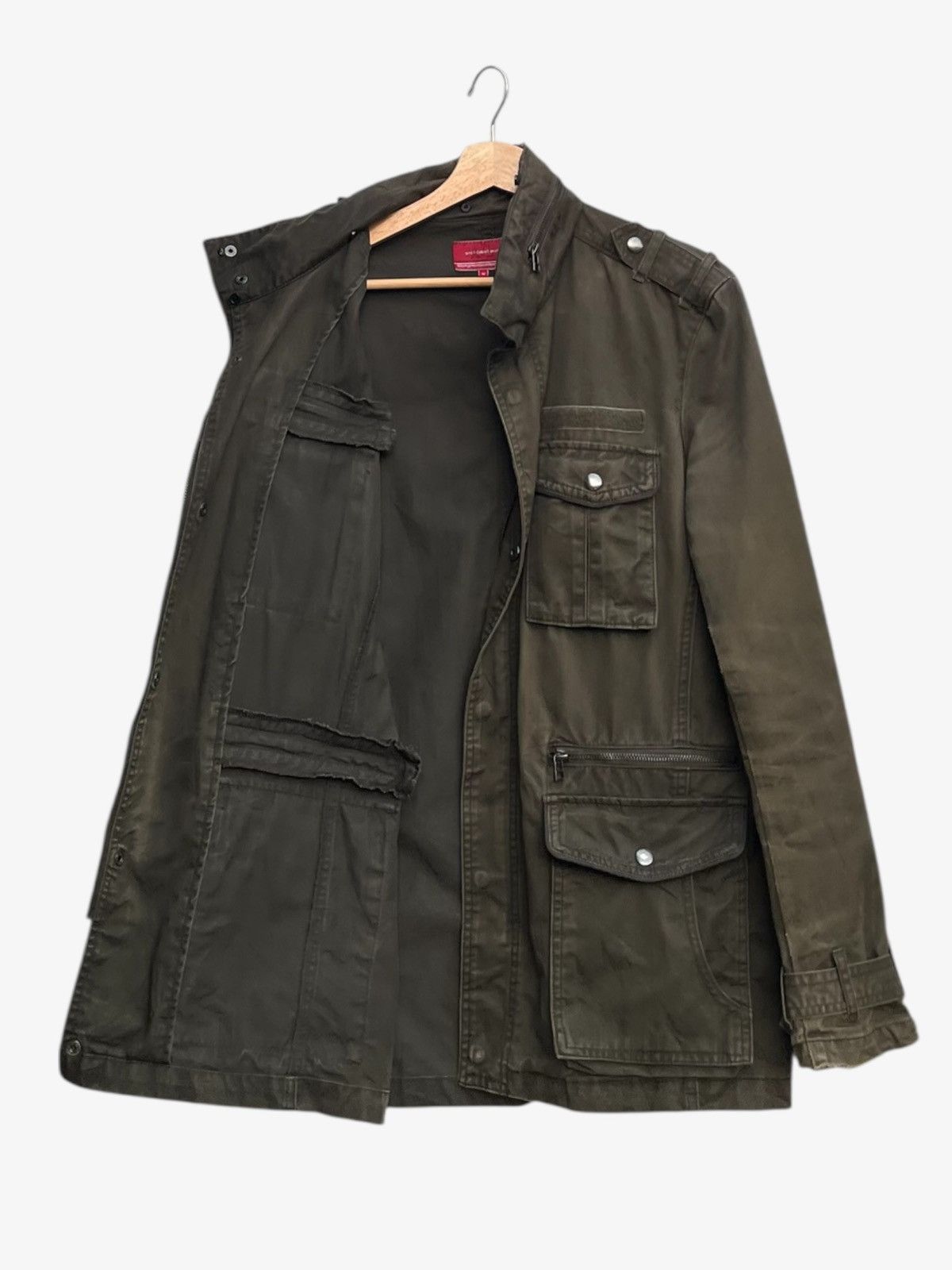 Tornado Mart Faded Distressed Anti Label Jeans Multipocket Utility Jacket Size US M / EU 48-50 / 2 - 3 Thumbnail