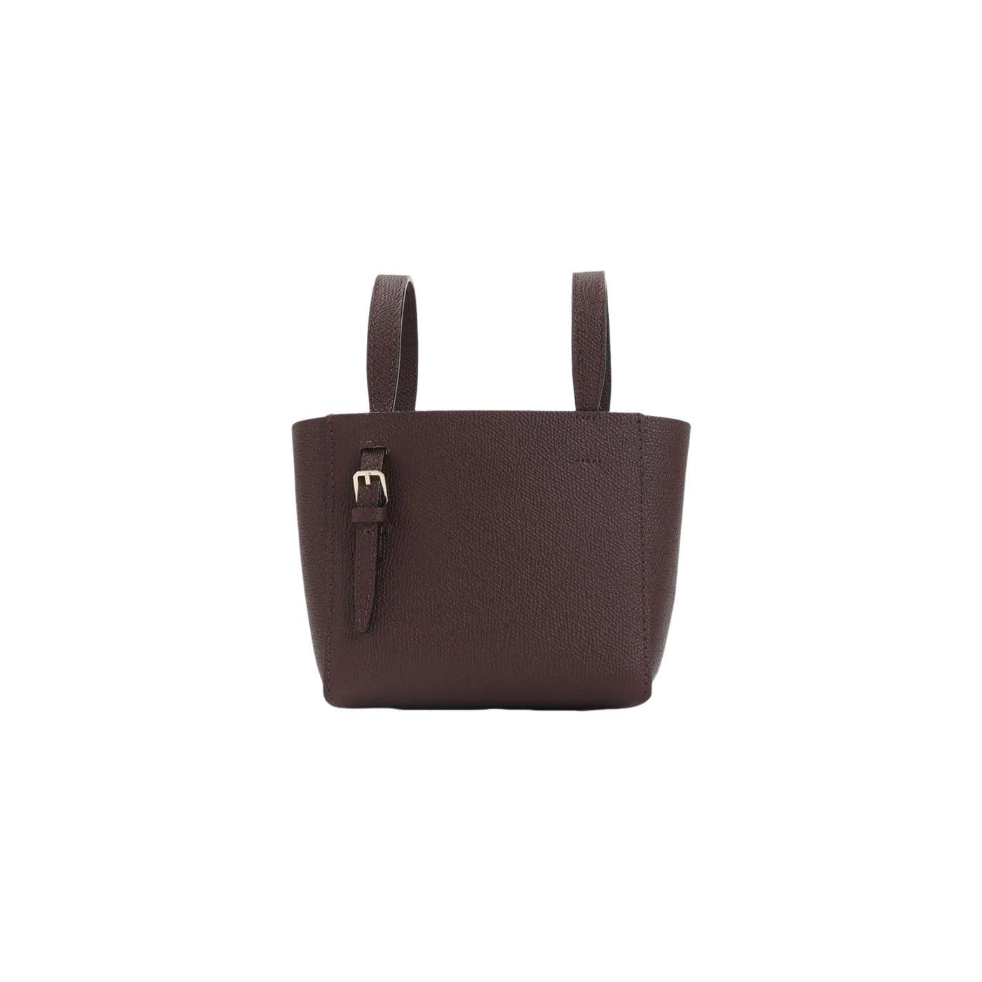 Valextra VALEXTRA Bucket Mini Amaranto Leather Top Handle Bag New Size ONE SIZE - 2 Thumbnail