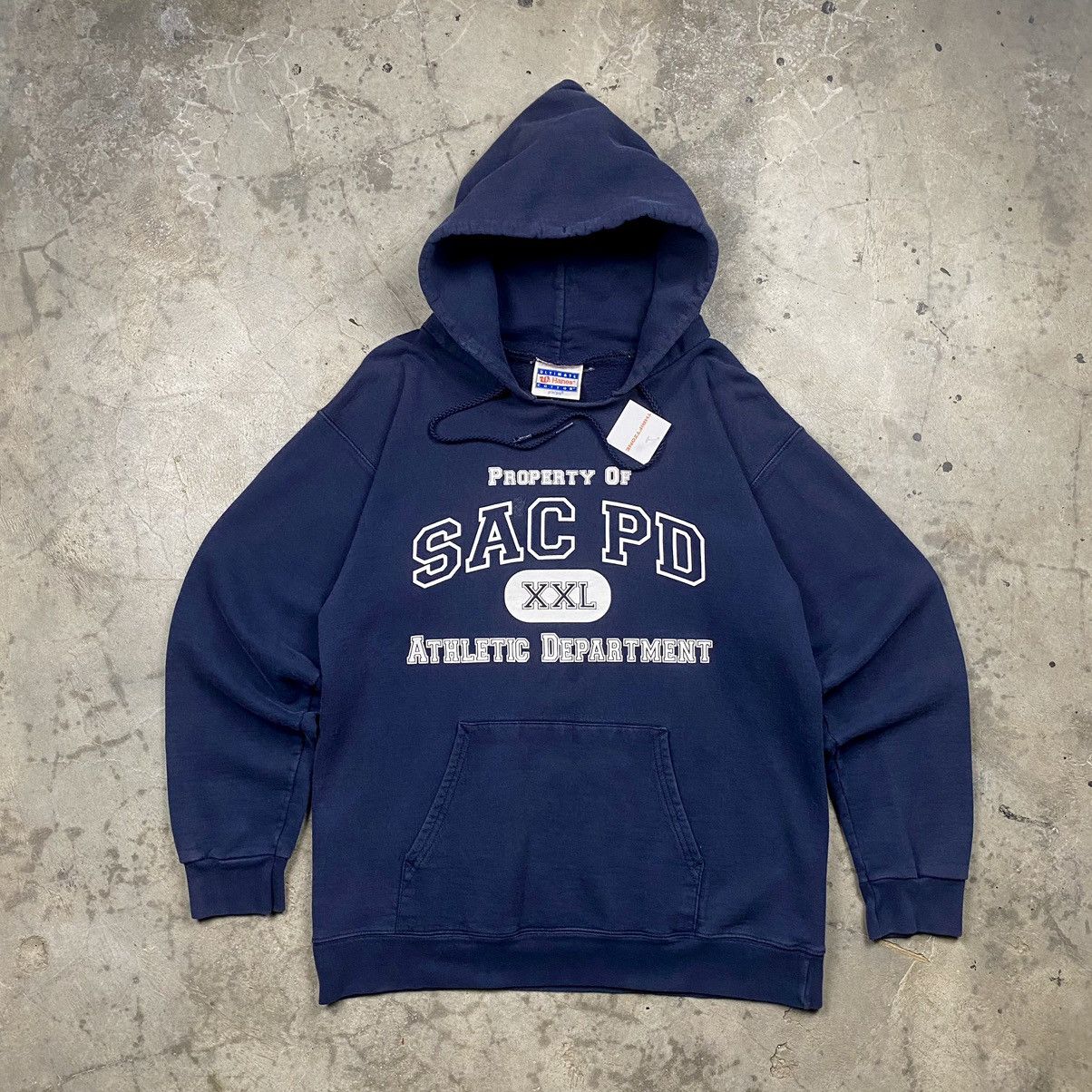 Vintage y2k Sacramento Police Dept Heavyweight Pullover Hoodie Size US M / EU 48-50 / 2 - 1 Thumbnail
