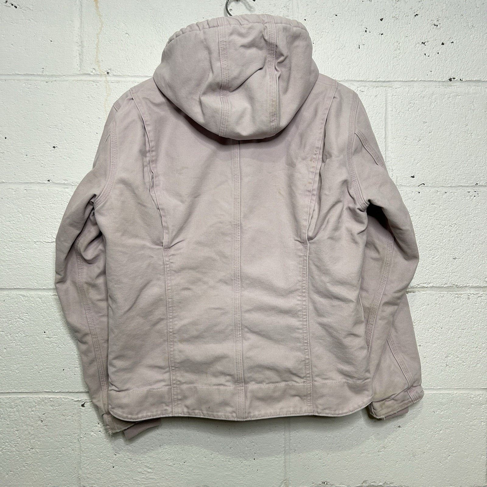 Carhartt Y2k Carhartt Sherpa-Lined Hooded Detroit Jacket “Pale Pink” Size S / US 4 / IT 40 - 2 Thumbnail