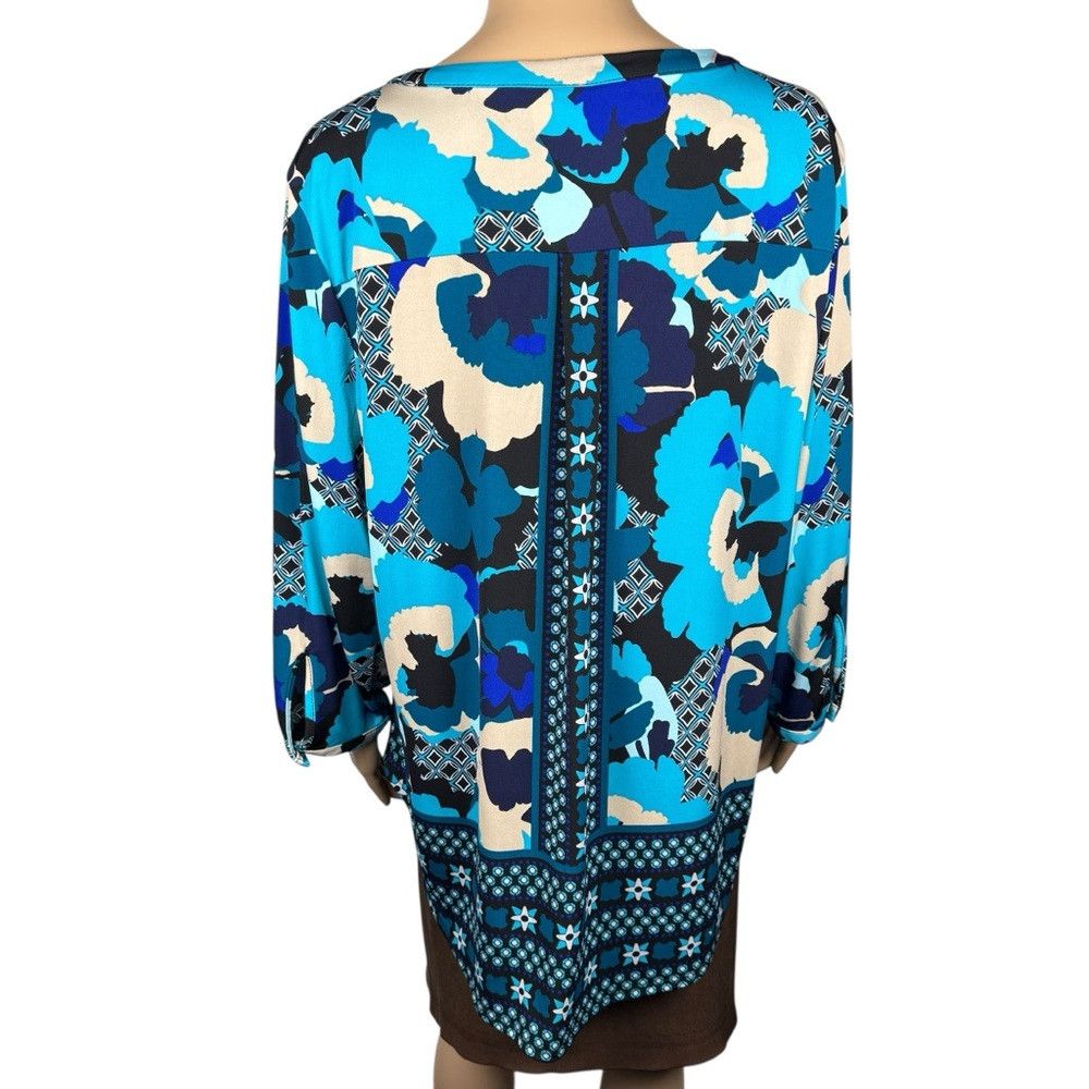Other Dana Buchman Long Sleeve Split Neck Top Size XXL Size XXL / US 16-18 / IT 52-54 - 3 Thumbnail