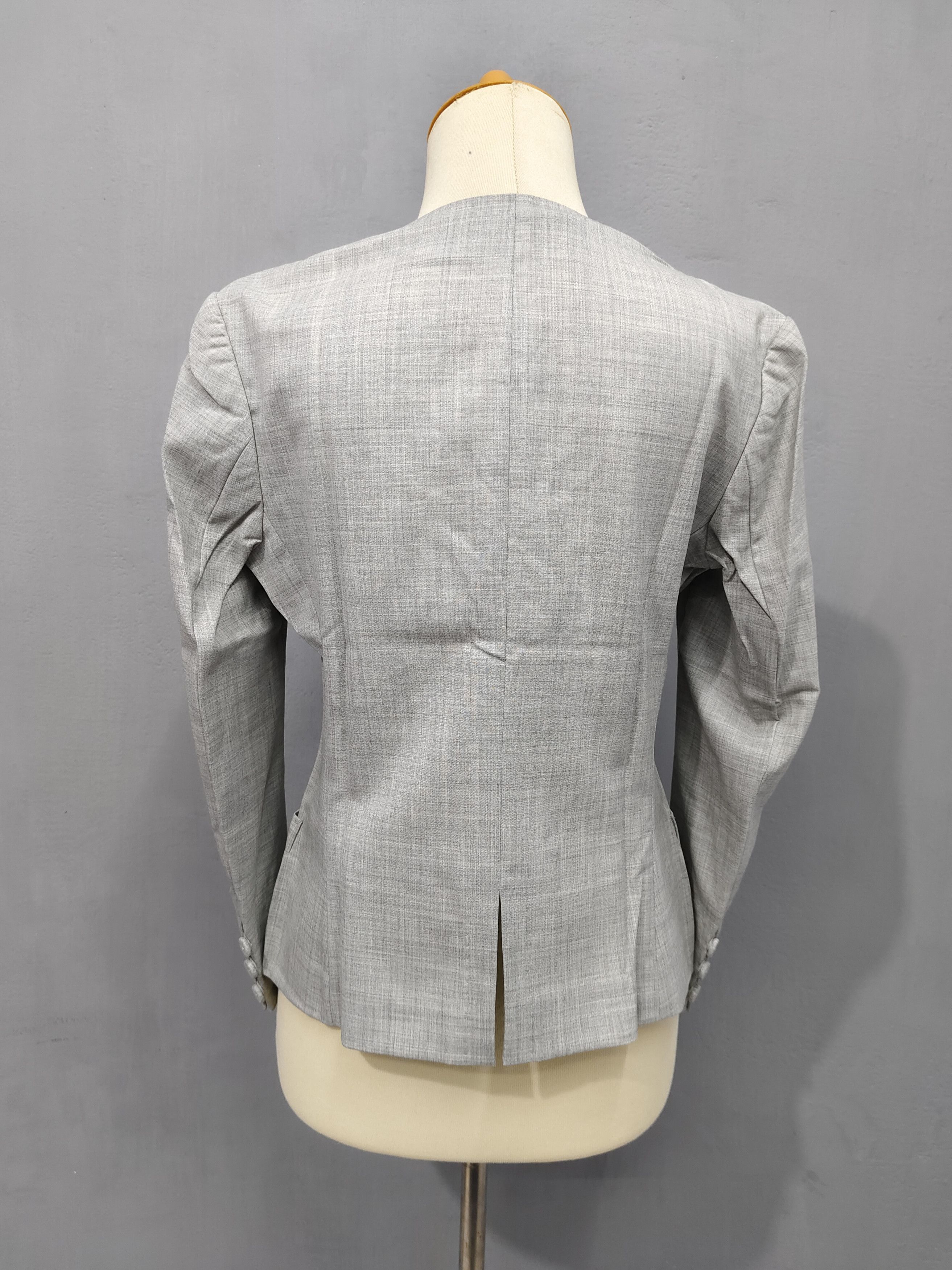 Yohji Yamamoto SAMPLE Y’s- Clean Minimalist Collarless Tailored Jacket Size M / US 6-8 / IT 42-44 - 9 Thumbnail