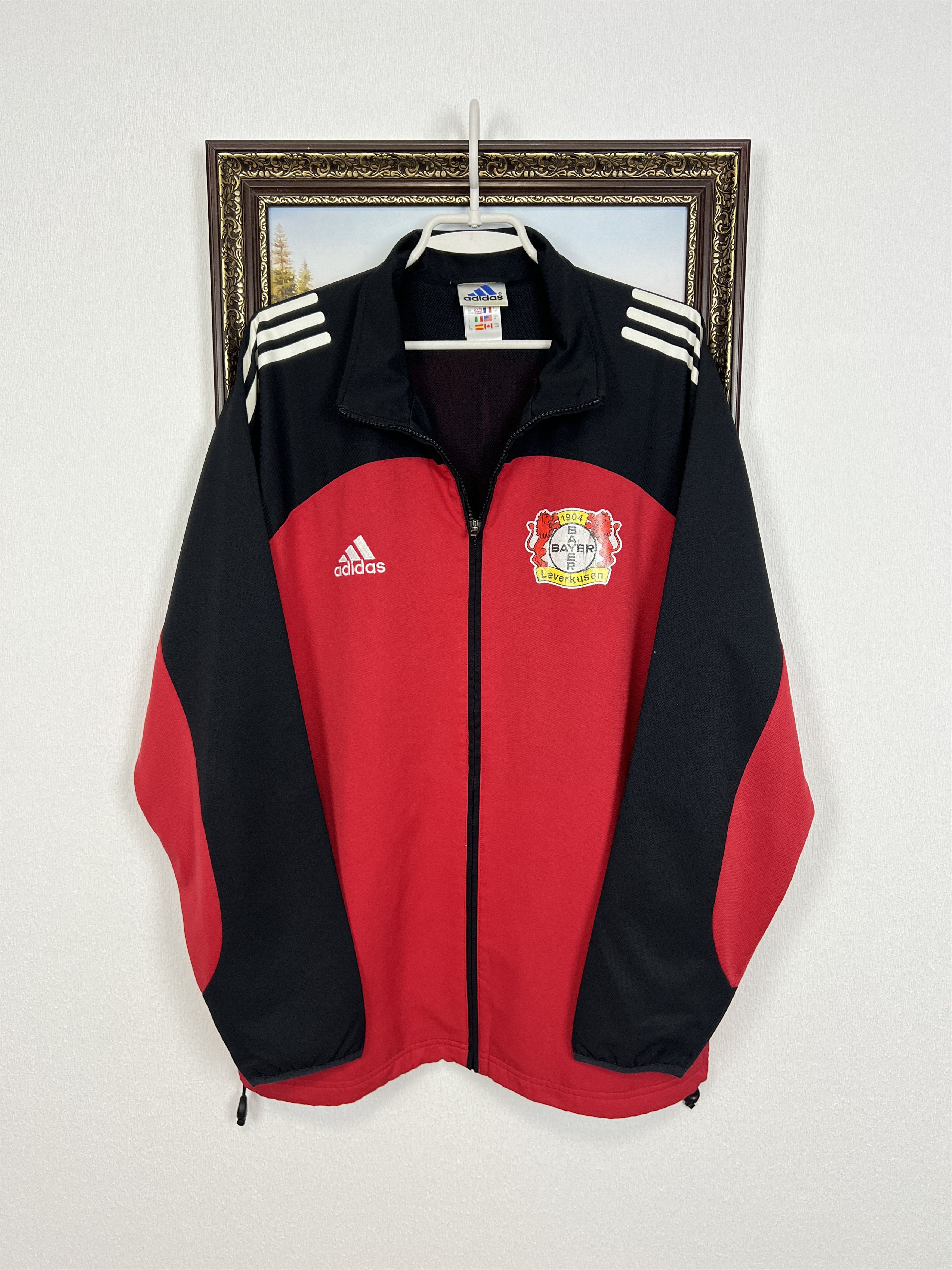 Adidas Vintage 90's Adidas Bayer 04 Leverkusen Football Jacket Size US M / EU 48-50 / 2 - 1 Thumbnail