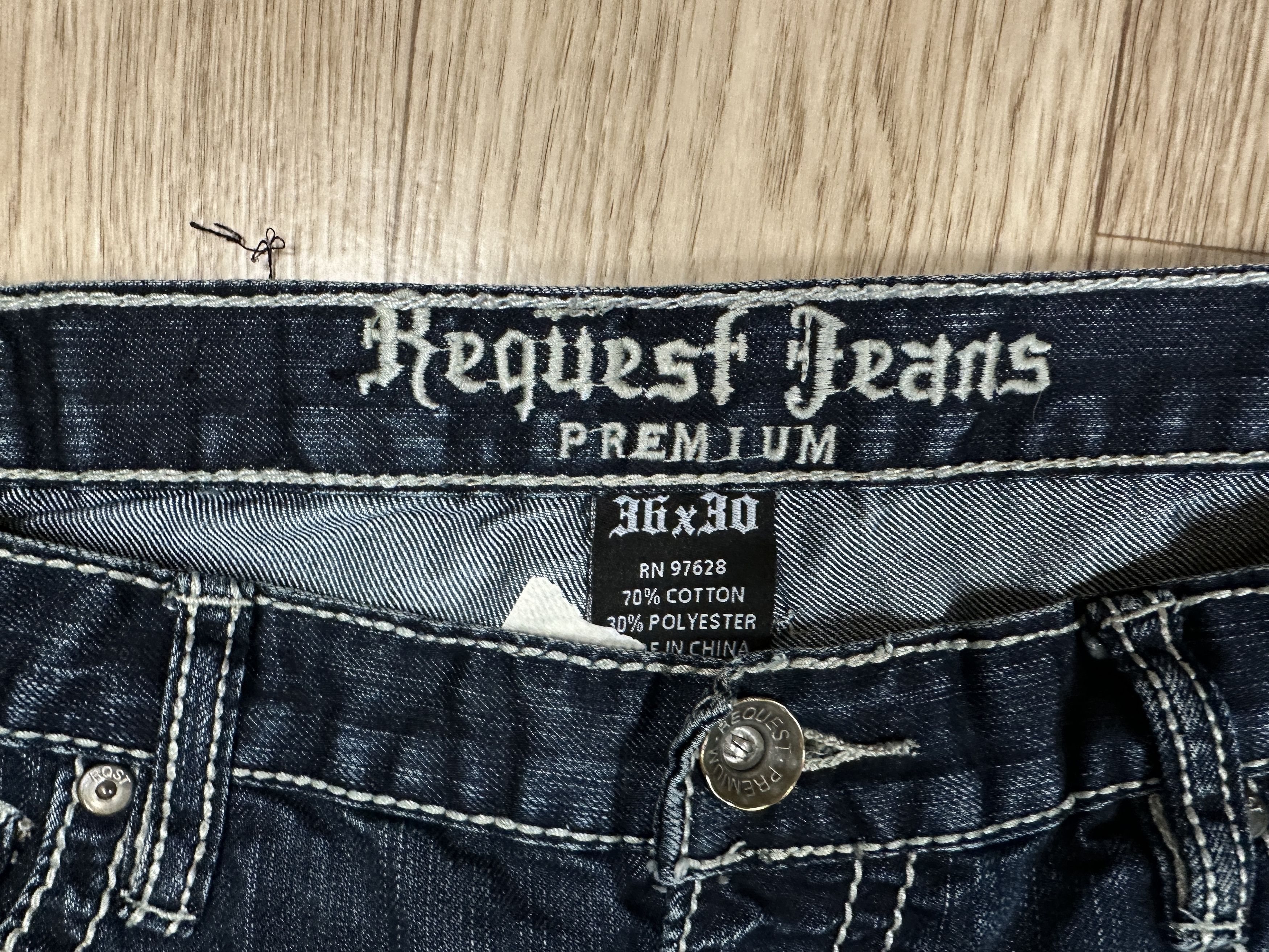 Request Jeans × Vintage Y2K Style Loose Fit Request Jeans Men's Denim 36x30 Size US 36 / EU 52 - 11 Thumbnail